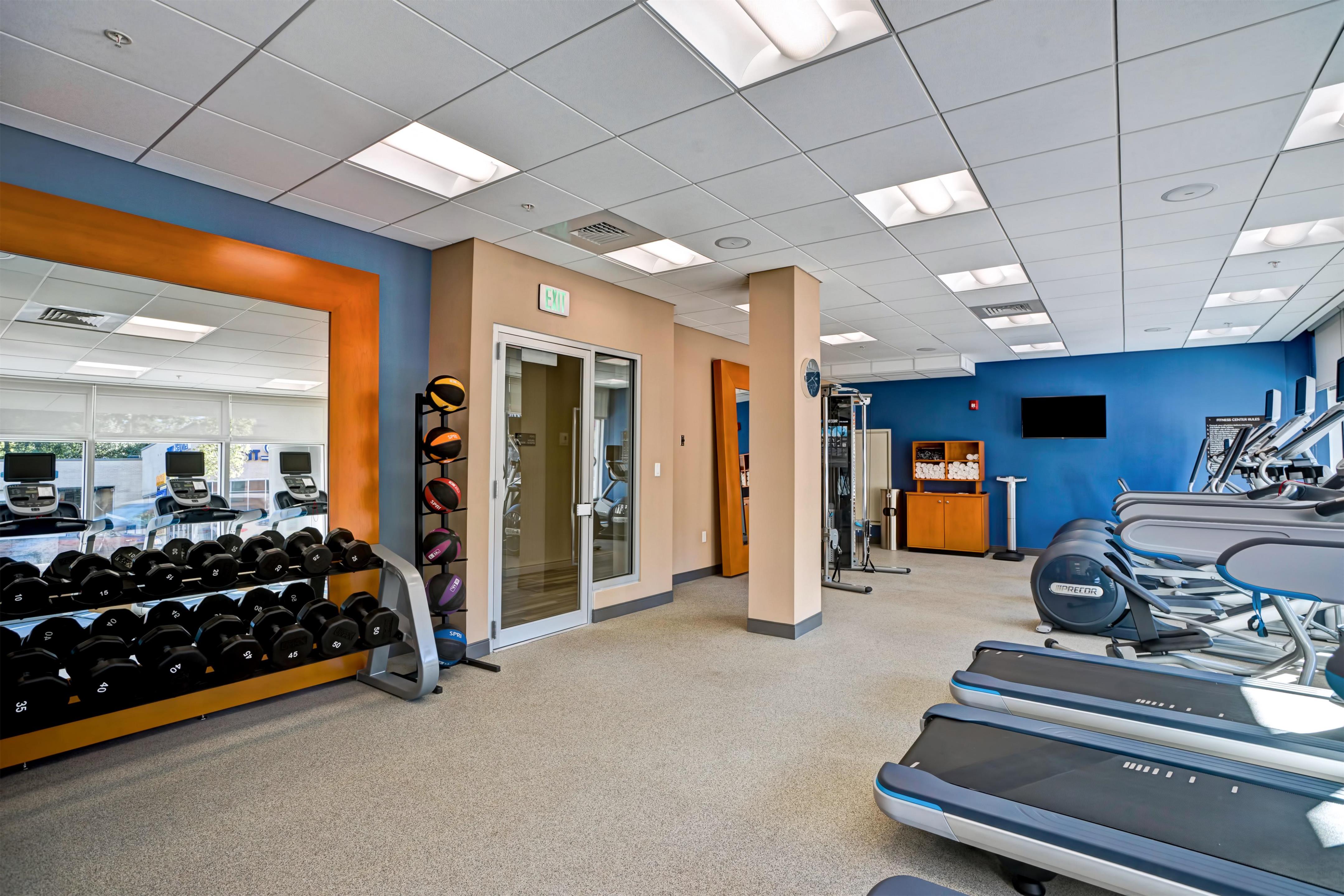 Health club fitness center gym | Homewood Suites by Hilton Boston Brookline-Longwood Medical