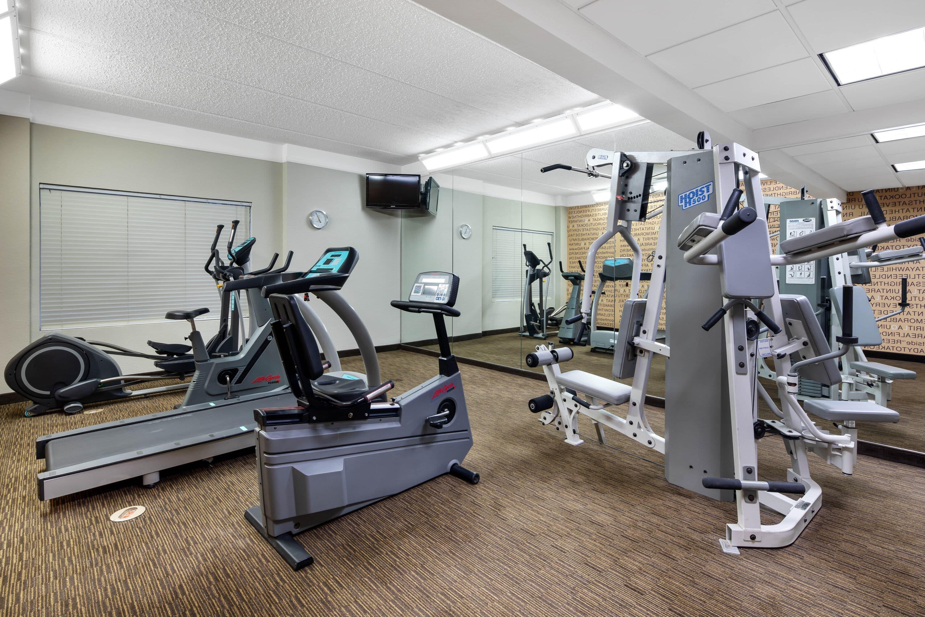 Health club fitness center gym | La Quinta Inn & Suites by Wyndham Greenville Haywood