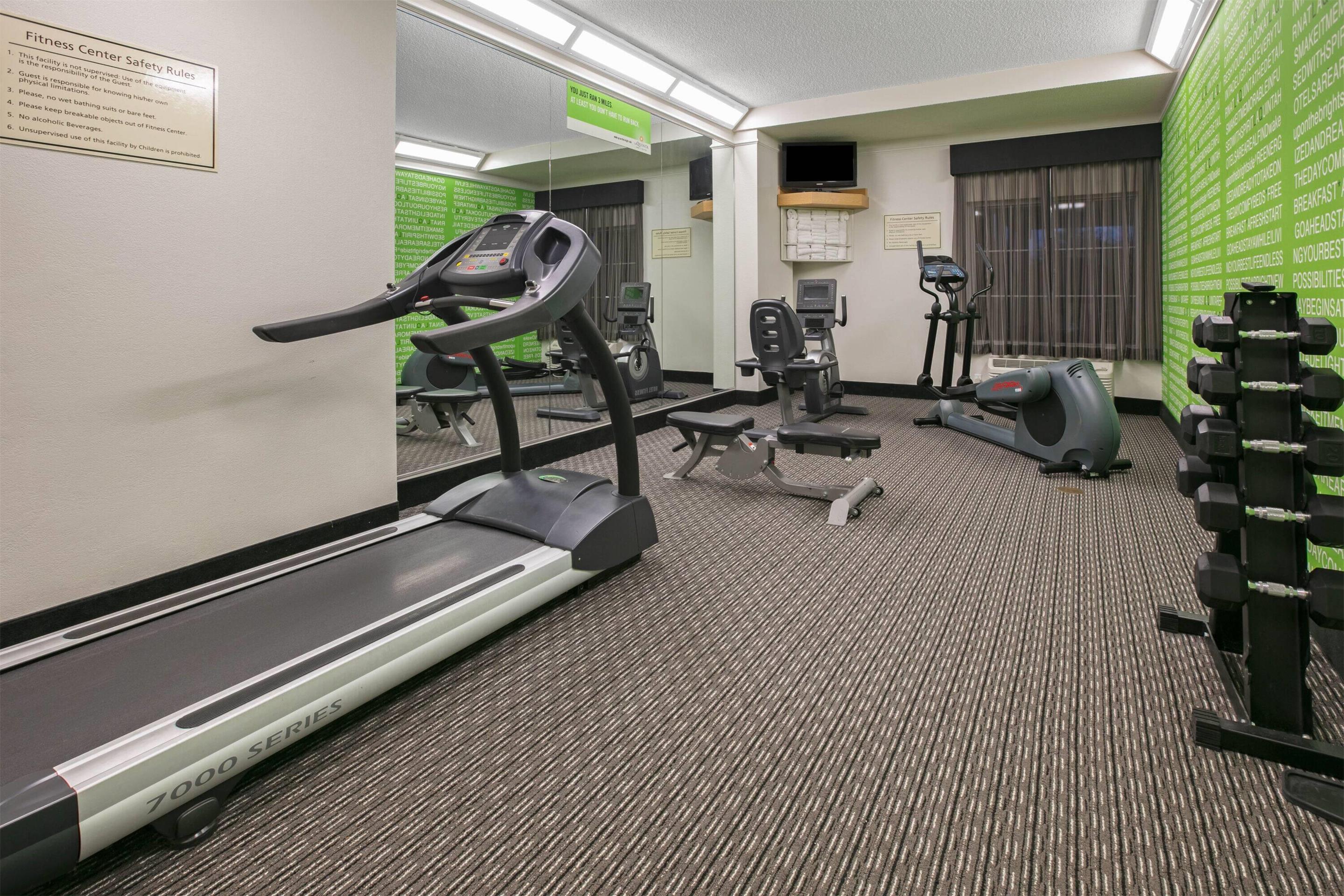 Health club fitness center gym | La Quinta by Wyndham DFW Airport South / Irving