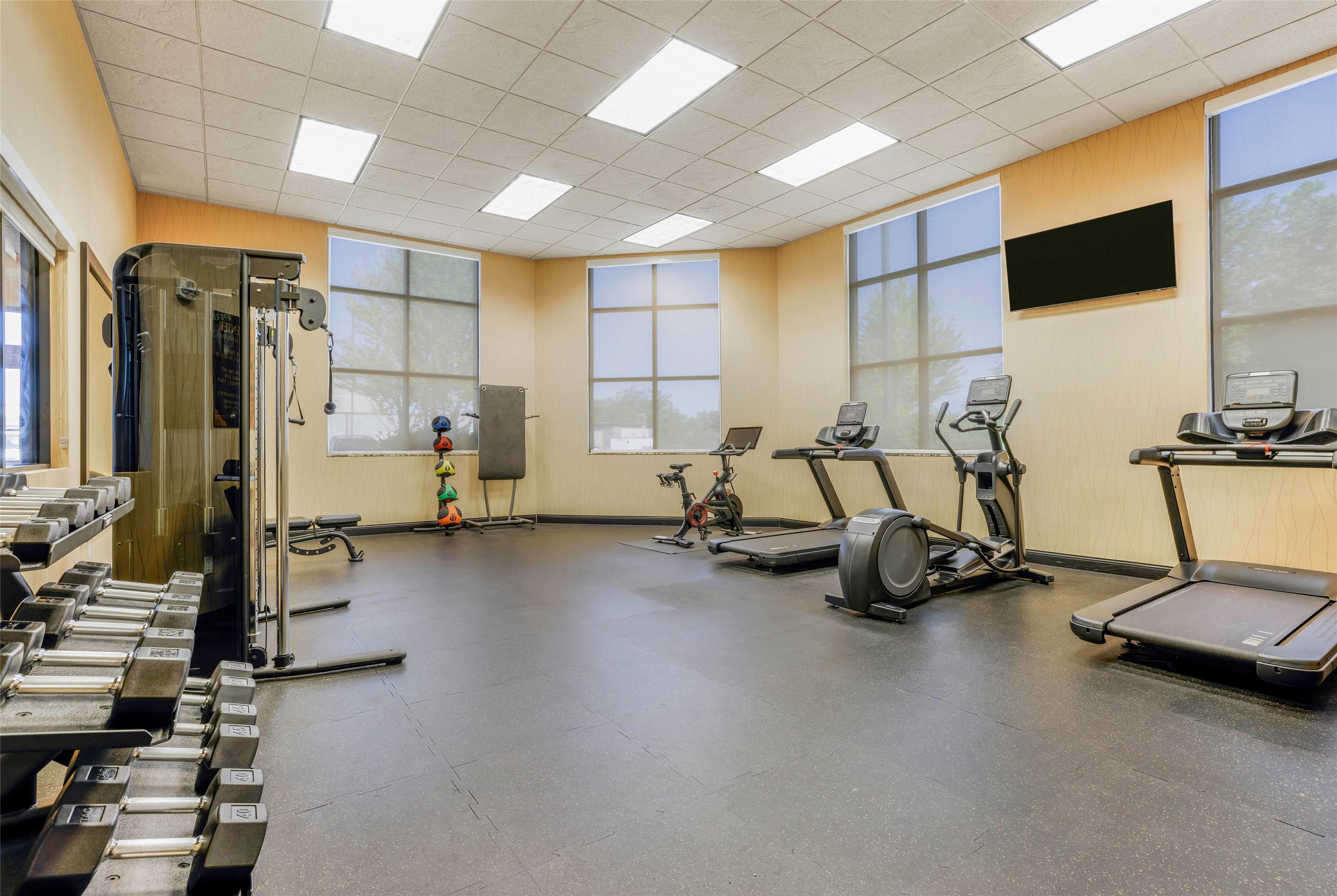 Health club fitness center gym | La Quinta Inn & Suites by Wyndham Twin Falls