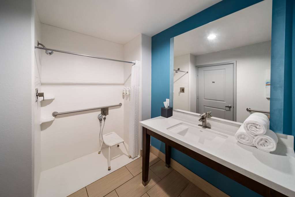 LA QUINTA INN STE ROCKPORT - FULTON-guestroom-Guest Room,Bathroom,Shower,Accessibility,On-Site.jpg