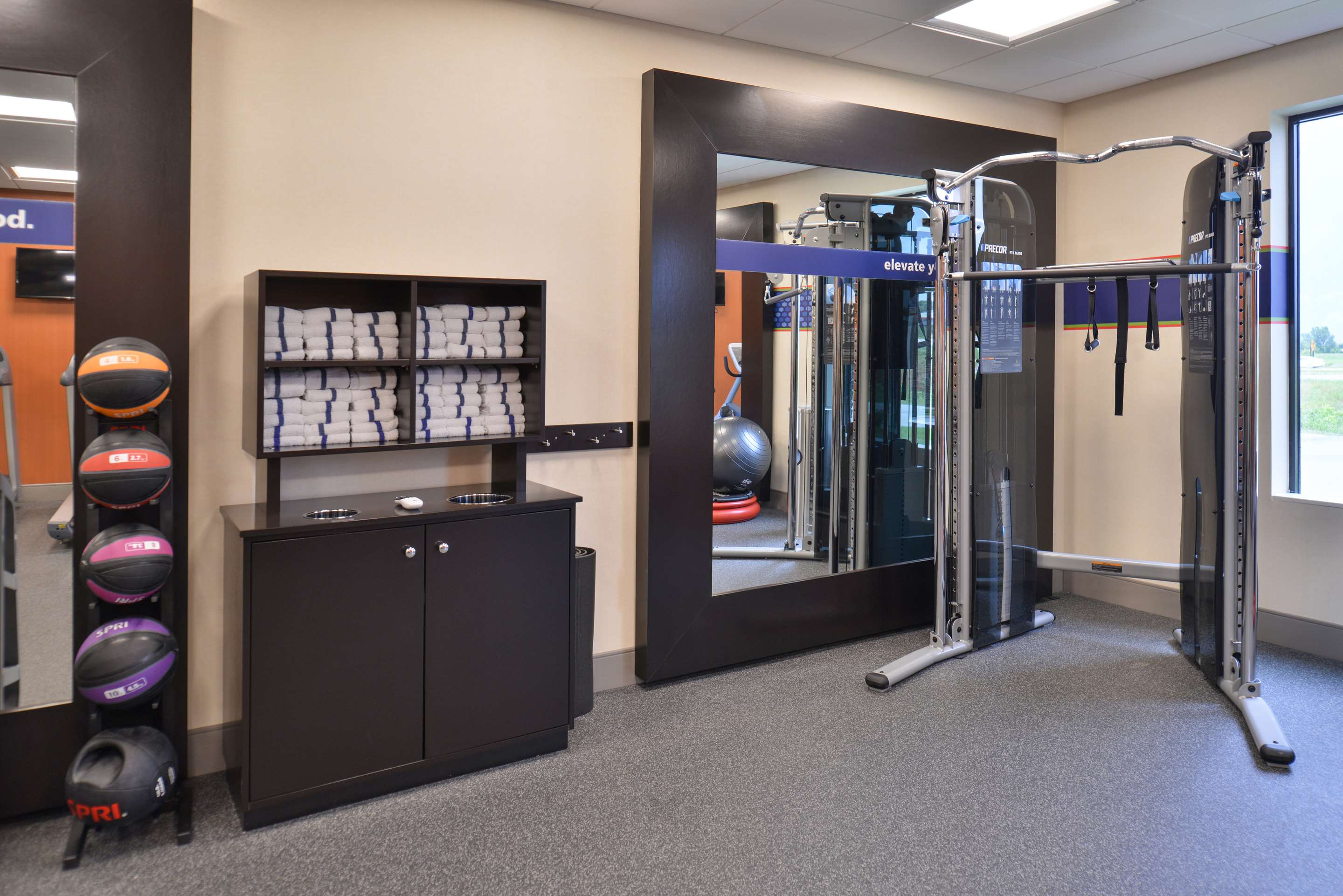 Health club fitness center gym | Hampton Inn & Suites Ames