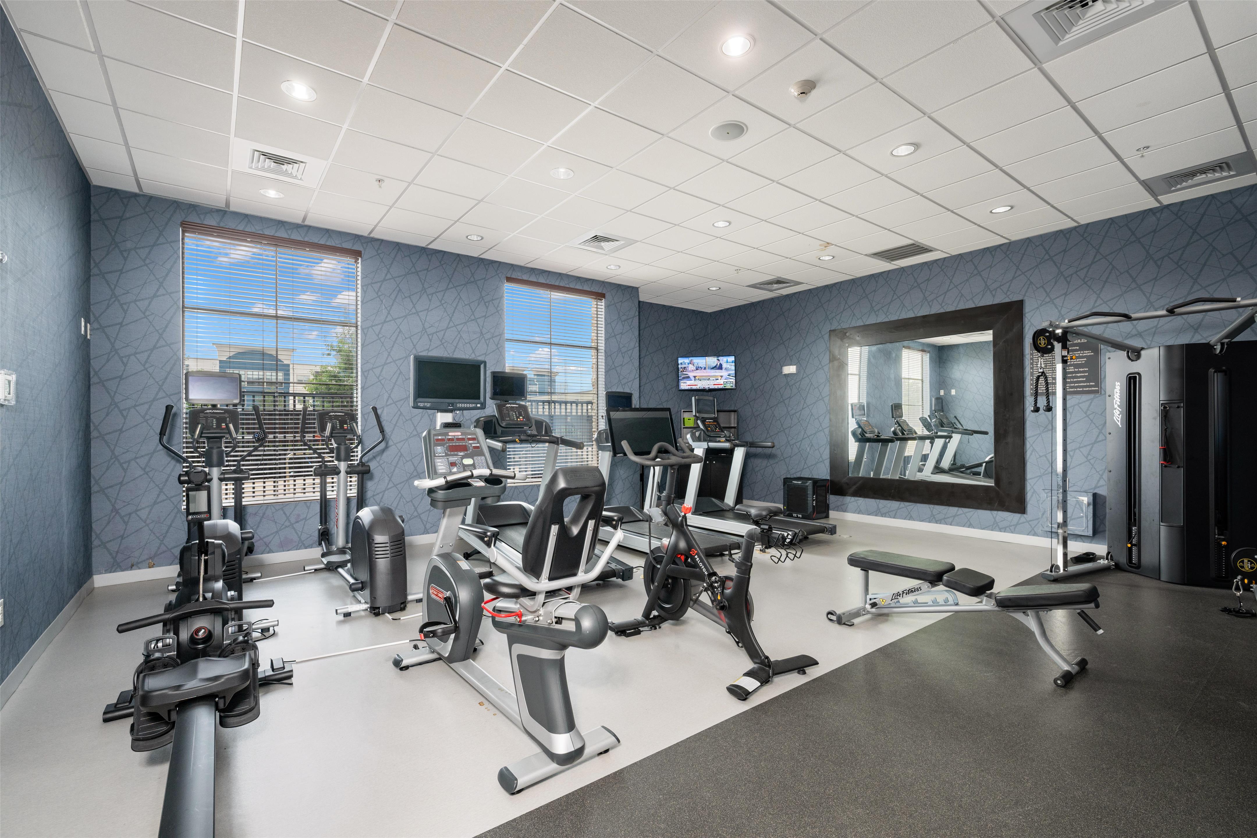 Health club fitness center gym | Homewood Suites By Hilton New Braunfels