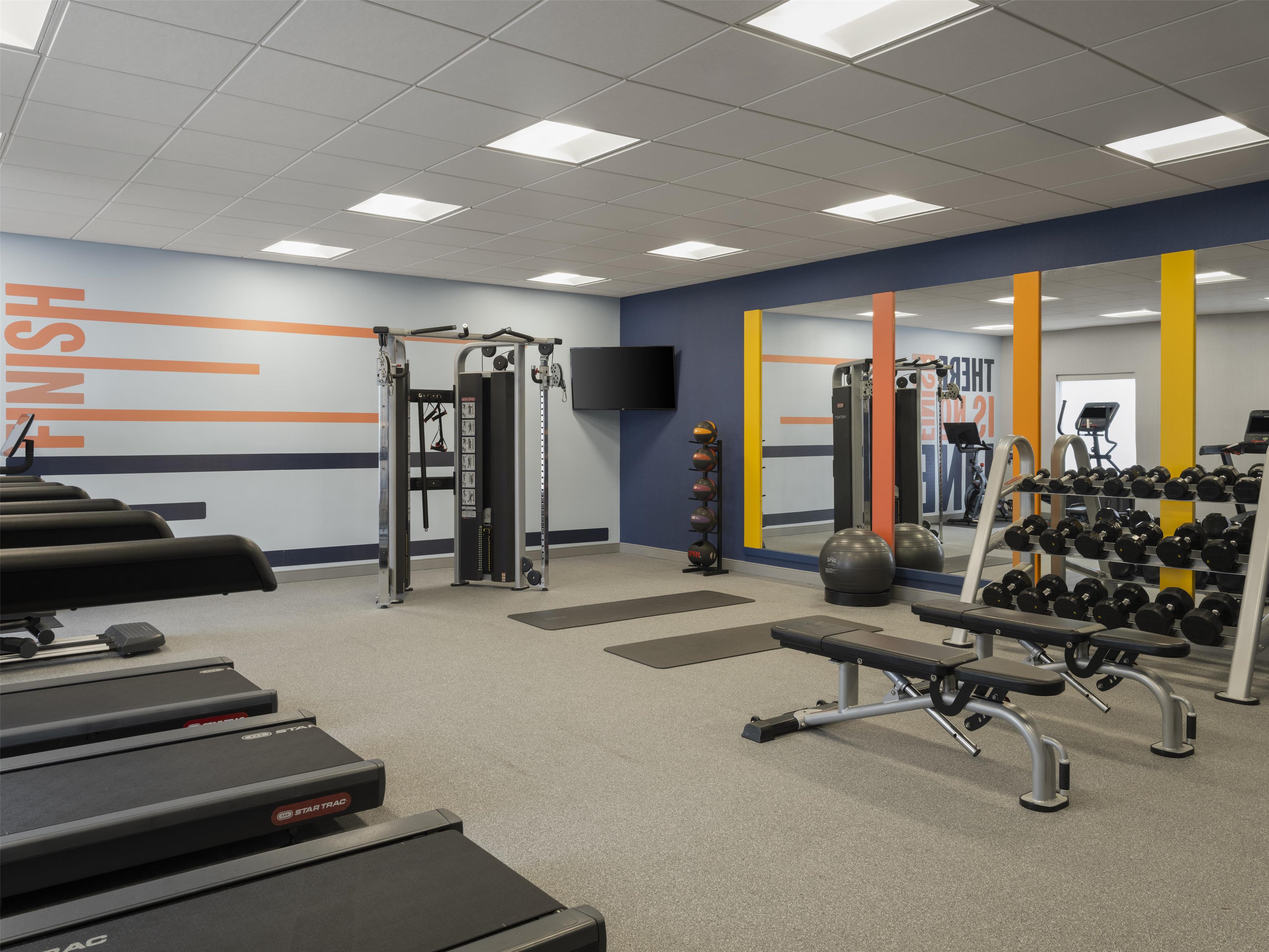 Health club fitness center gym | Hampton Inn & Suites Braselton