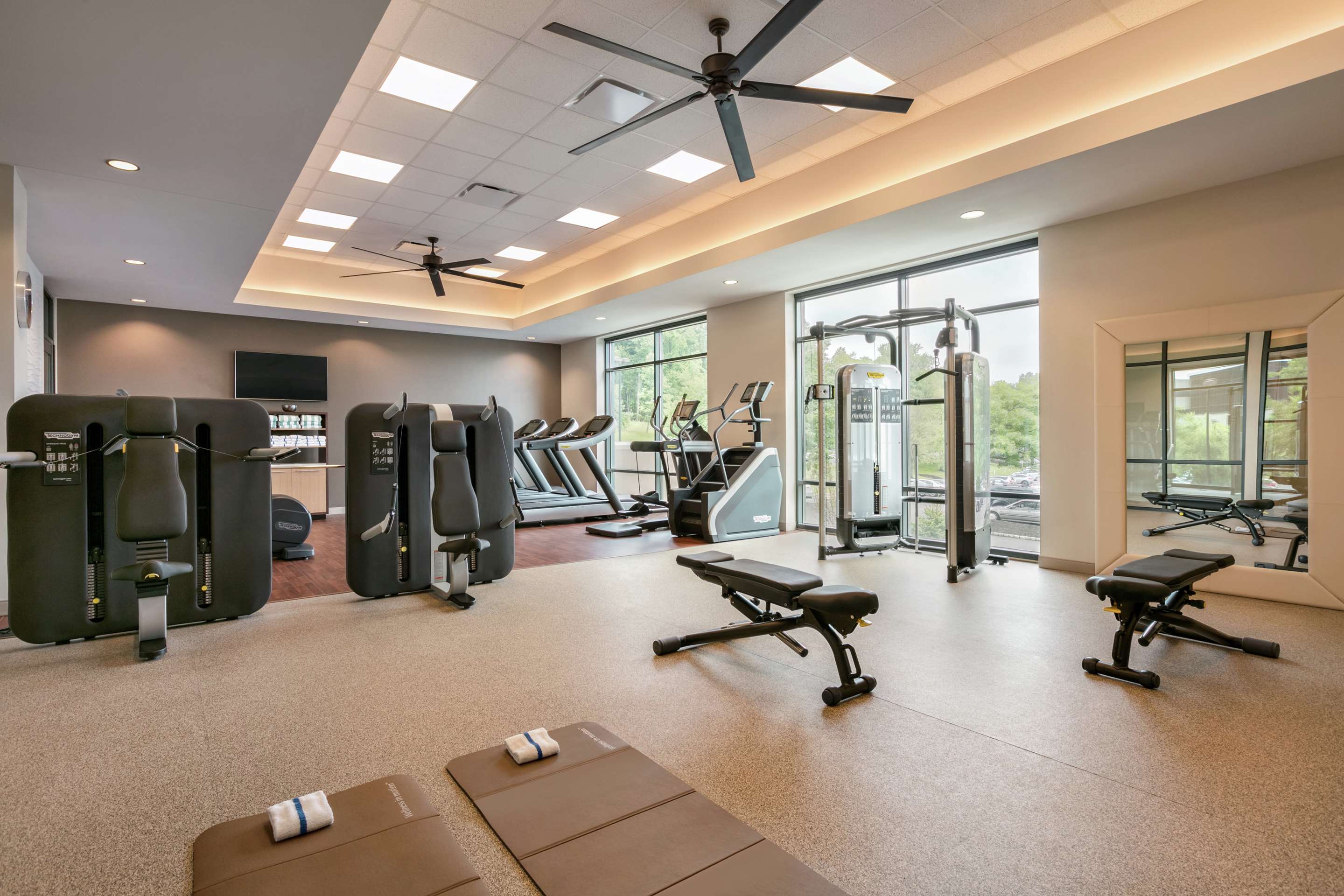Health club fitness center gym | Embassy Suites by Hilton Berkeley Heights
