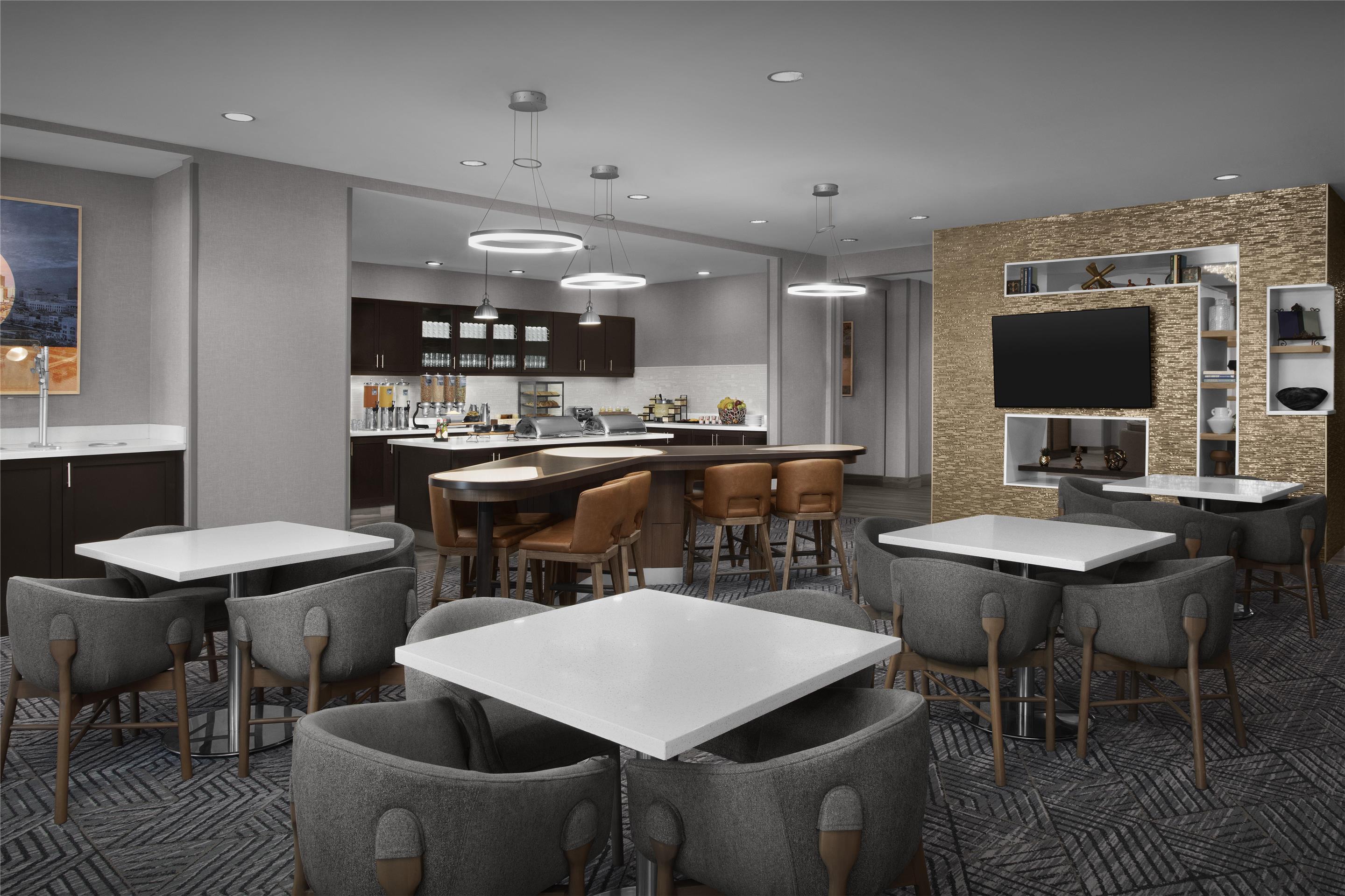Breakfast Area | Homewood Suites by Hilton Metairie New Orleans