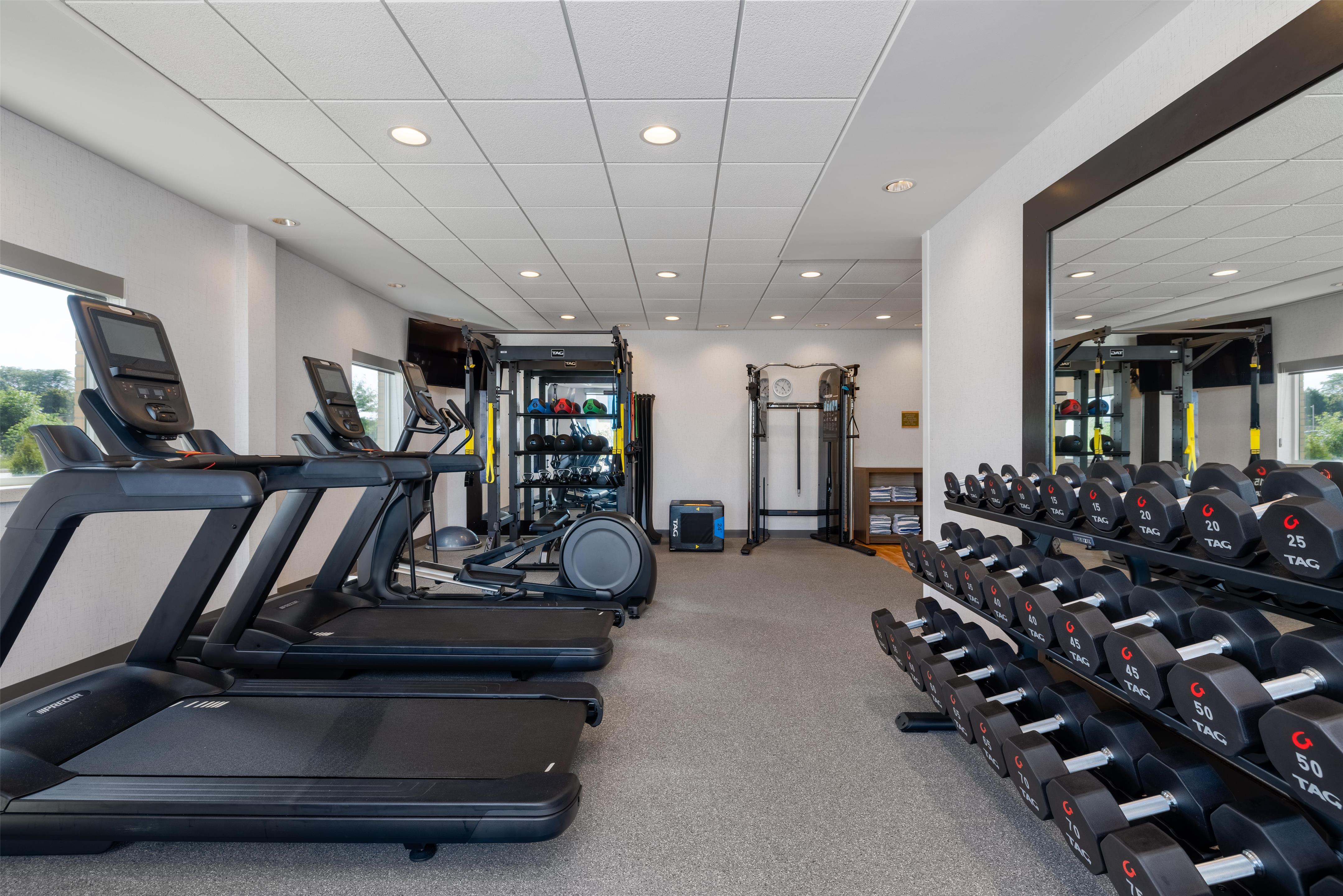 Health club fitness center gym | Home2 Suites by Hilton Milwaukee Brookfield