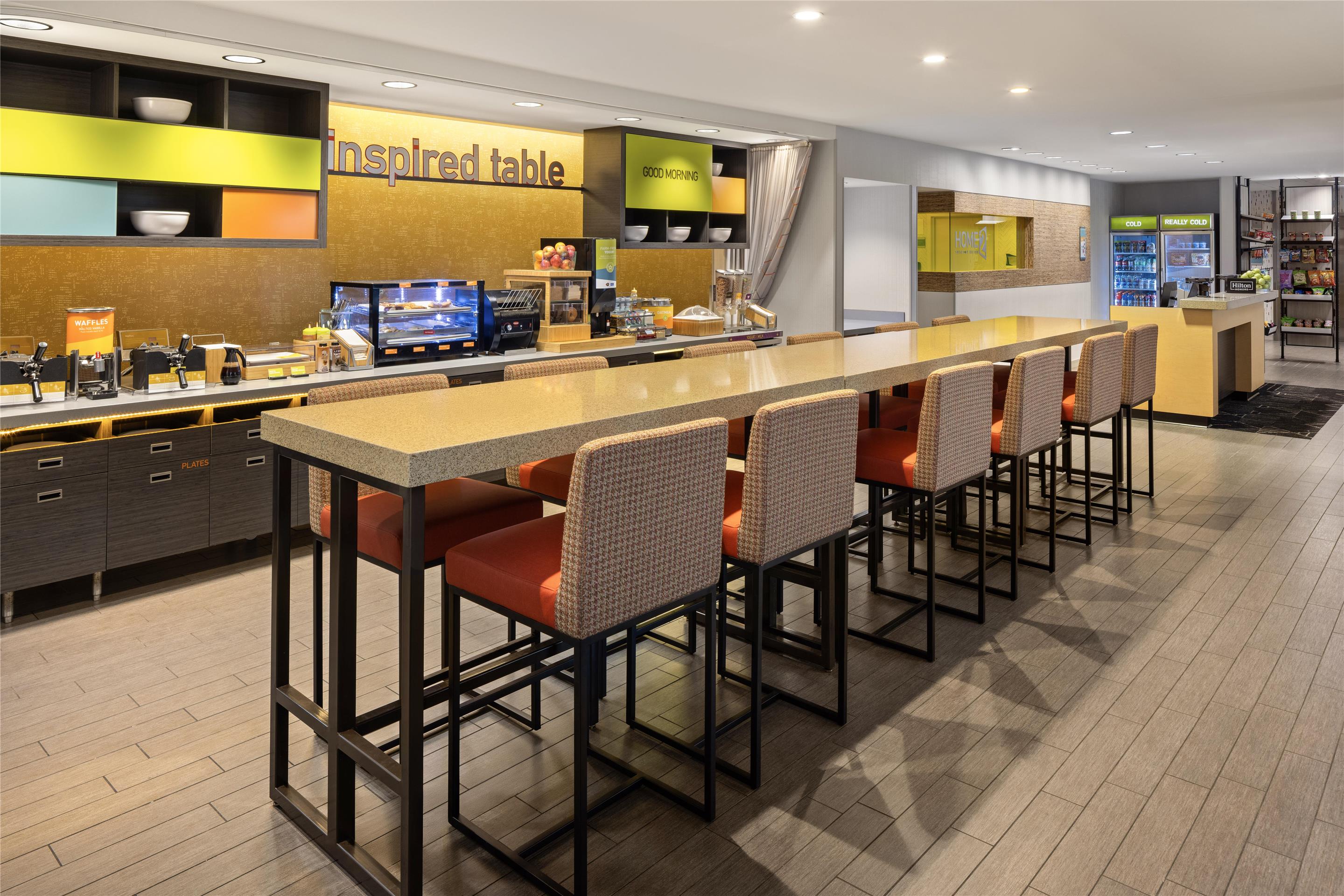 Breakfast Area | Home2 Suites by Hilton Roseville Minneapolis