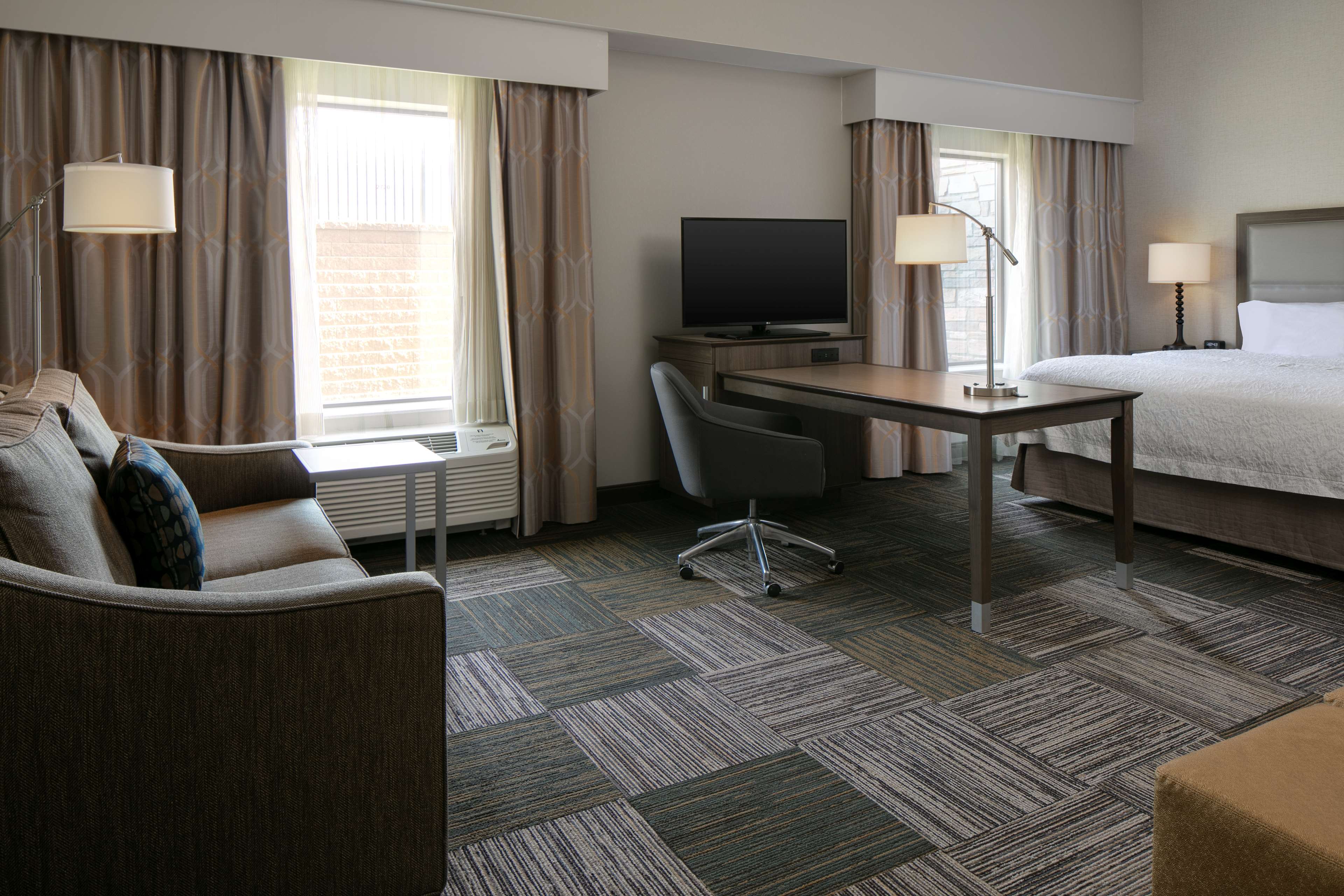 Hampton Inn and Suites Hudson, WI Room Type - 1KN STDO MIC FRIDG WTBR NS