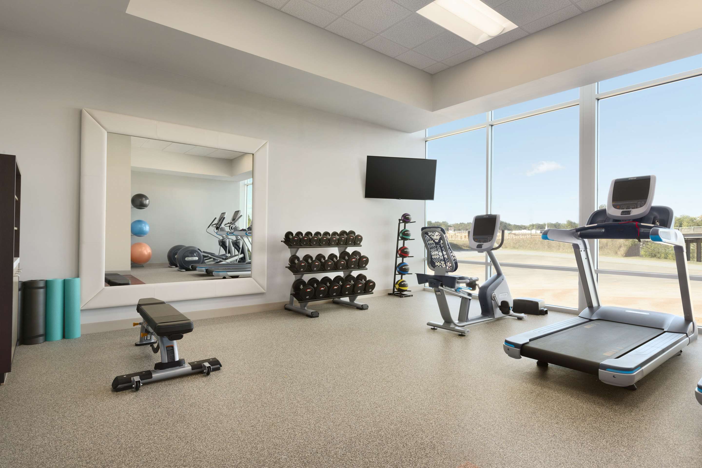 Health club fitness center gym | Embassy Suites by Hilton Greenville Downtown Riverplace