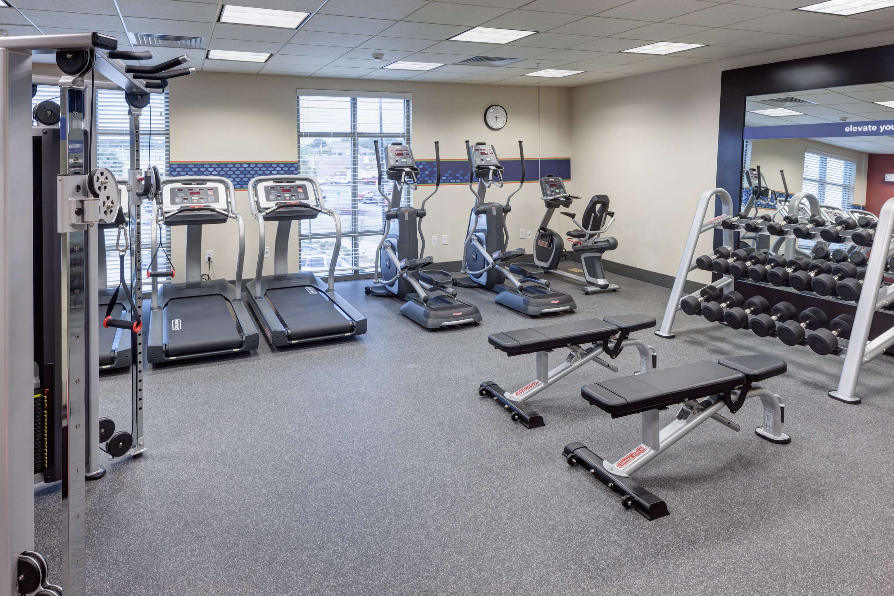 Health club fitness center gym | Hampton Inn & Suites Carolina Beach Oceanfront