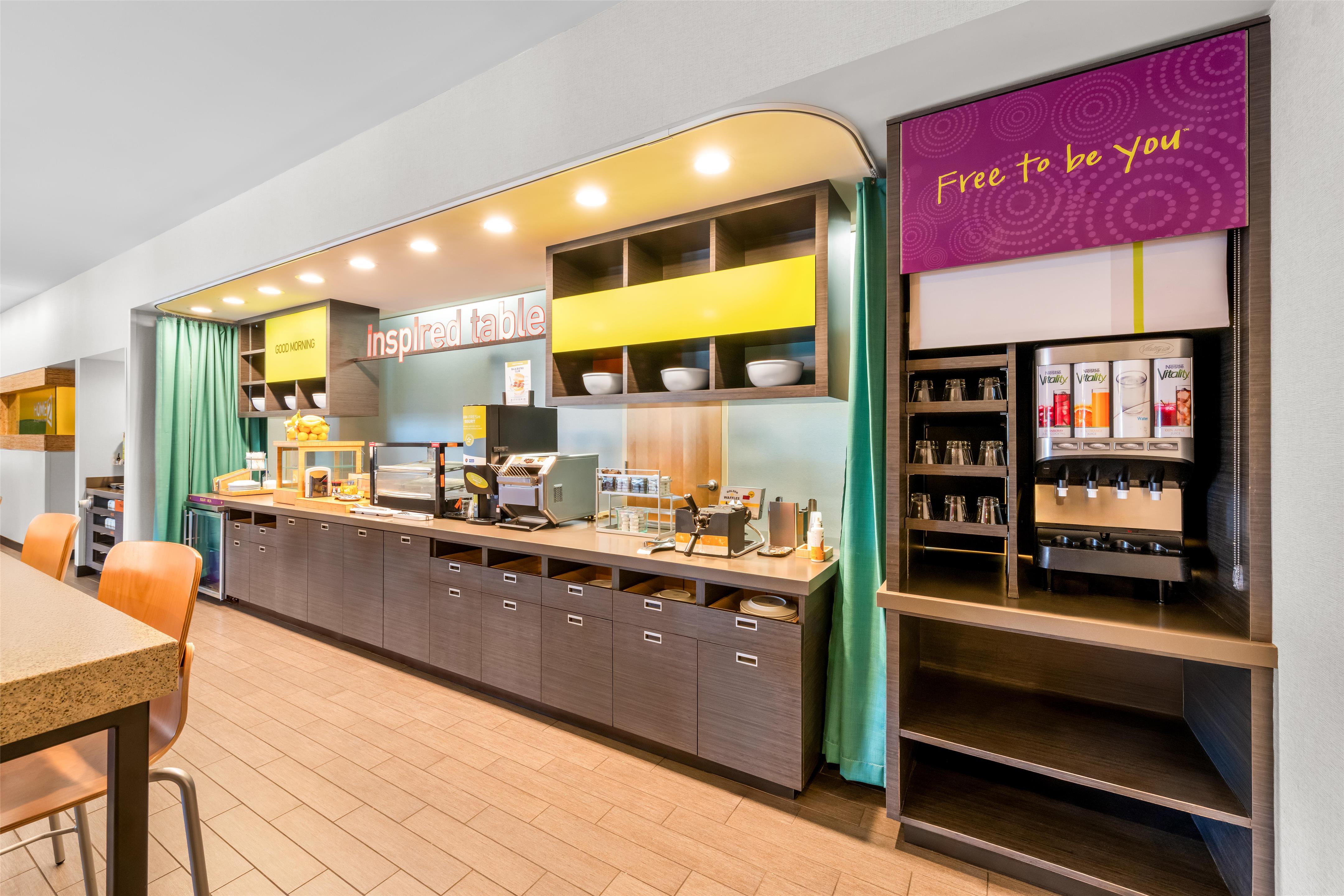 Breakfast Area | Home2 Suites by Hilton Charlotte Airport