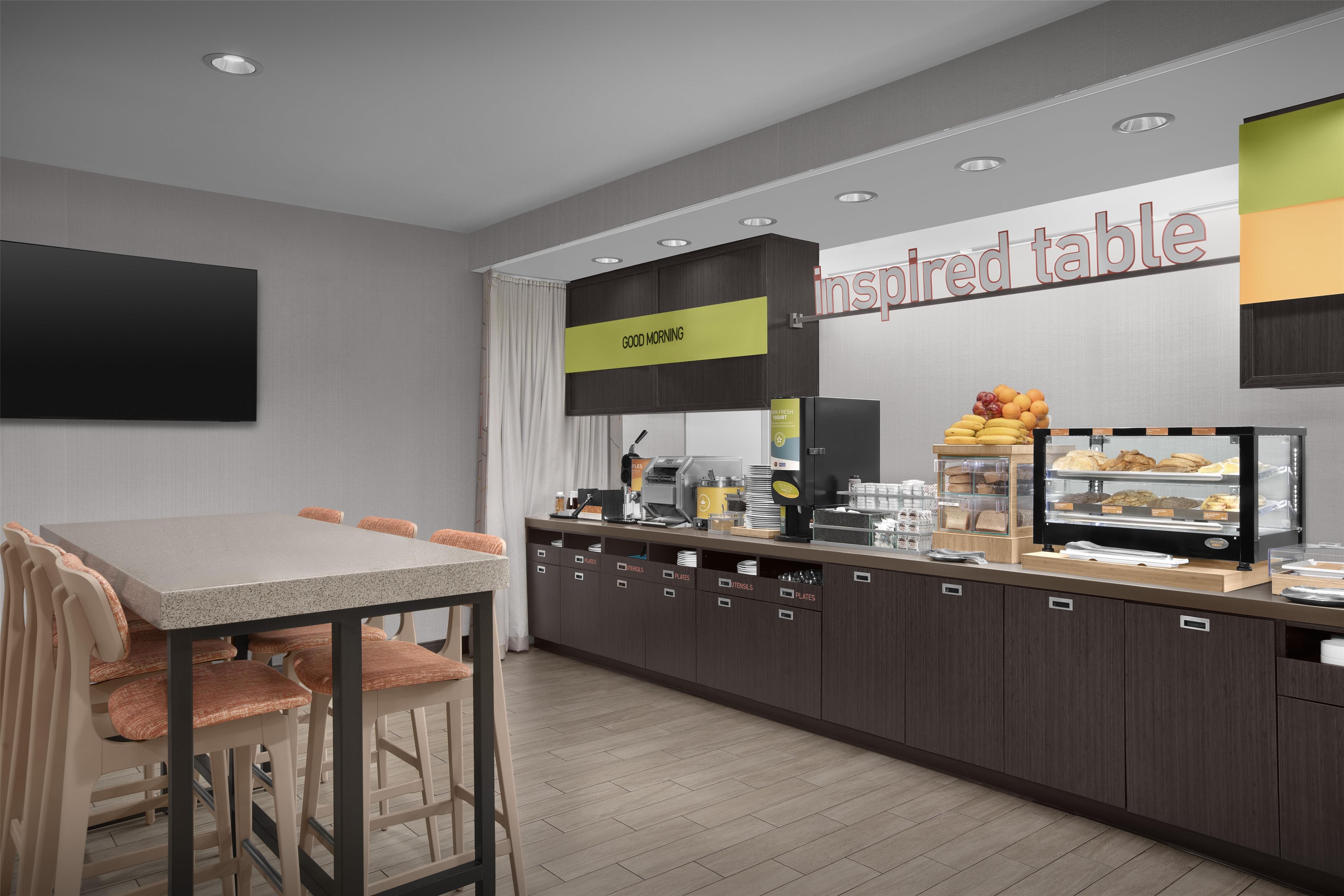 Breakfast Area | Home2 Suites by Hilton Denver International Airport