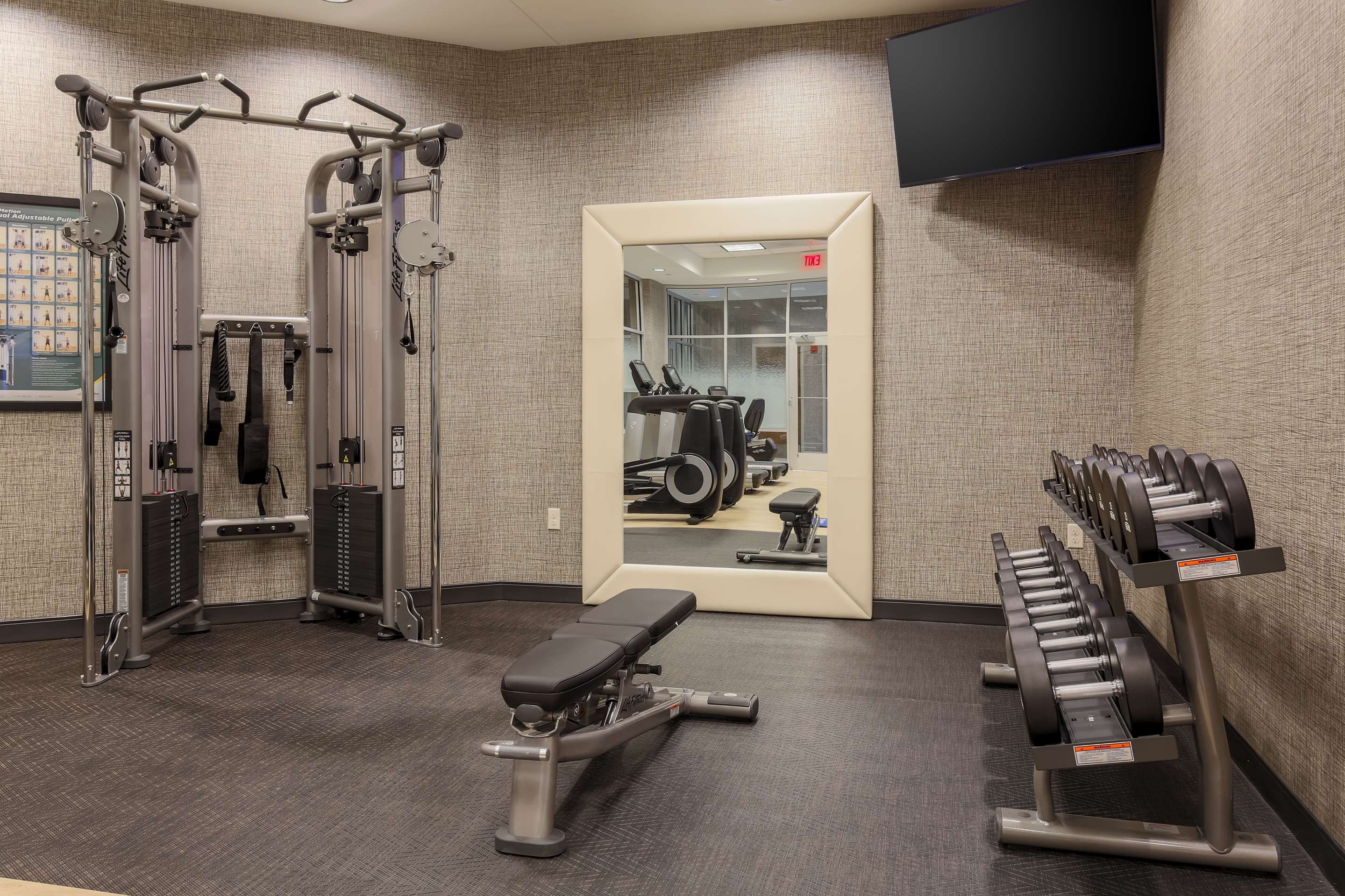 Health club fitness center gym | DoubleTree by Hilton Evansville