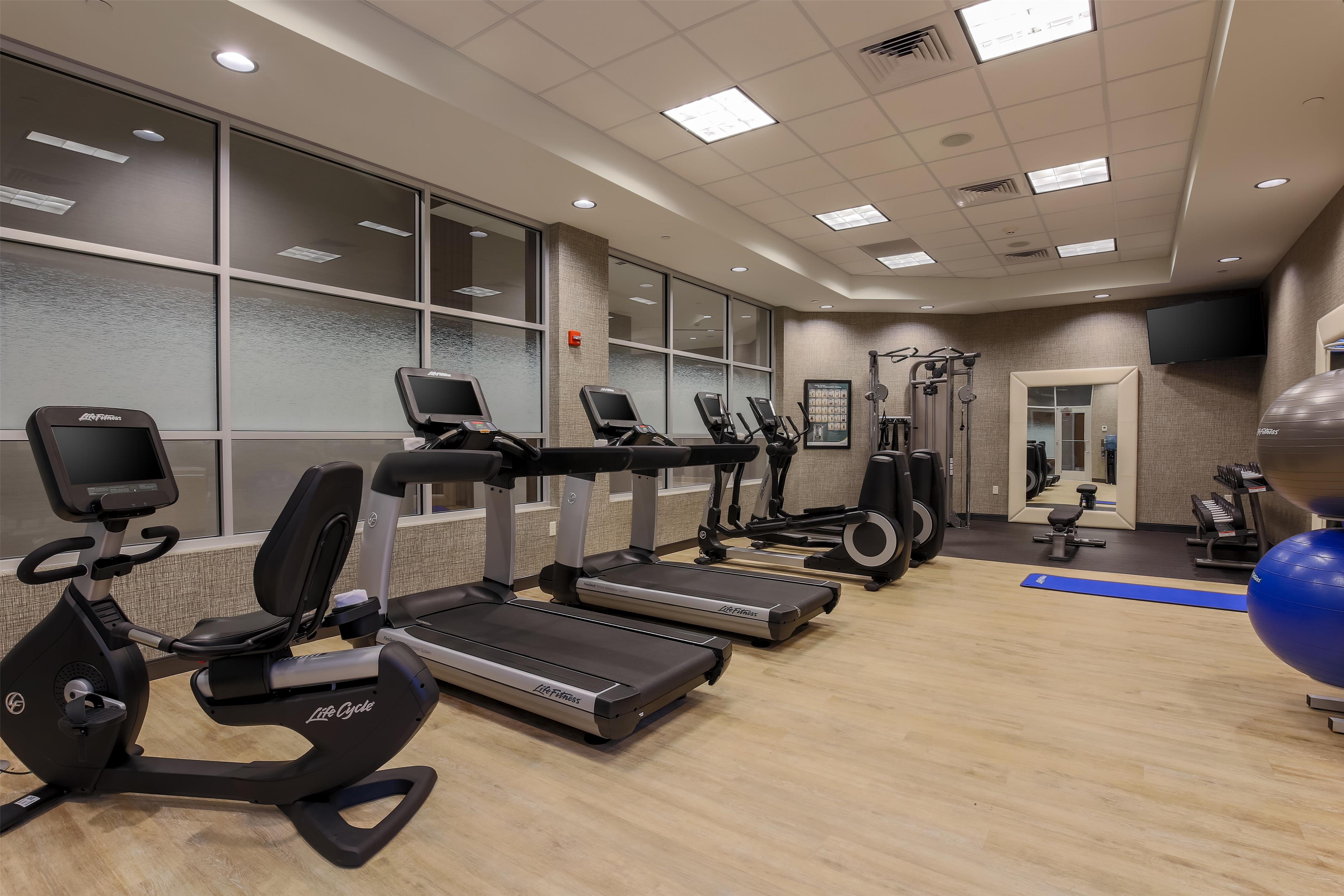 Health club fitness center gym | DoubleTree by Hilton Evansville