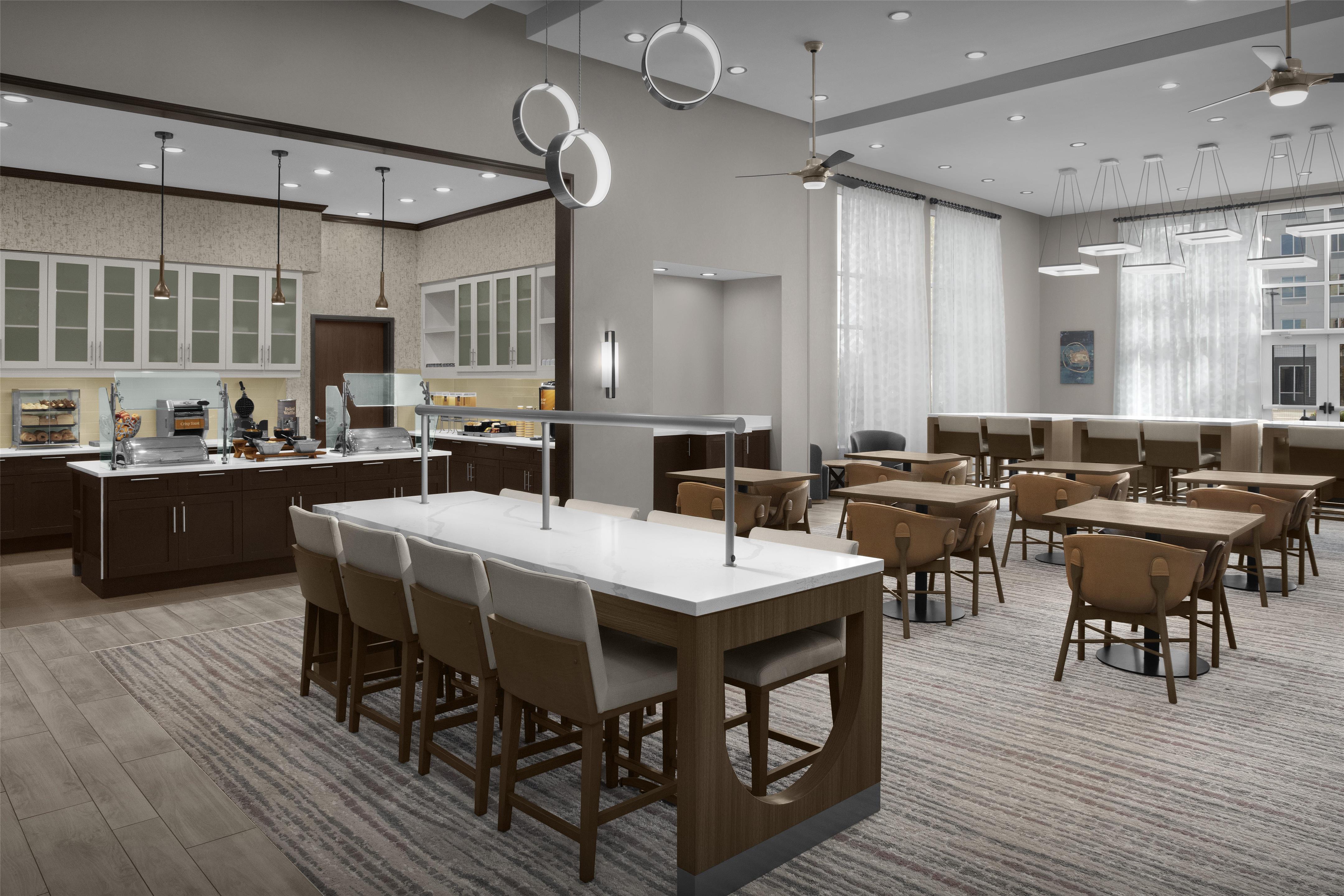 Breakfast Area | Homewood Suites by Hilton Concord Charlotte