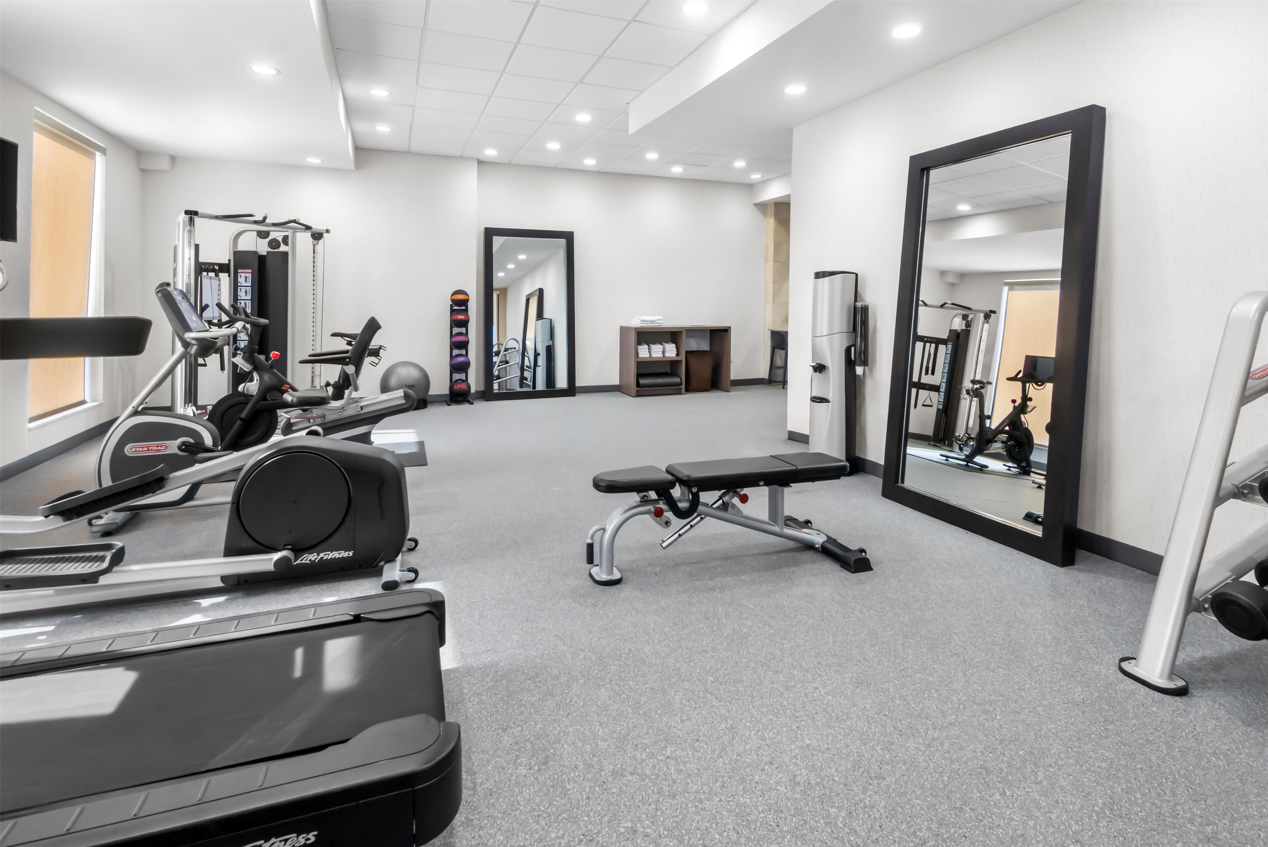 Health club fitness center gym | Home2 Suites by Hilton Dallas Grand Prairie
