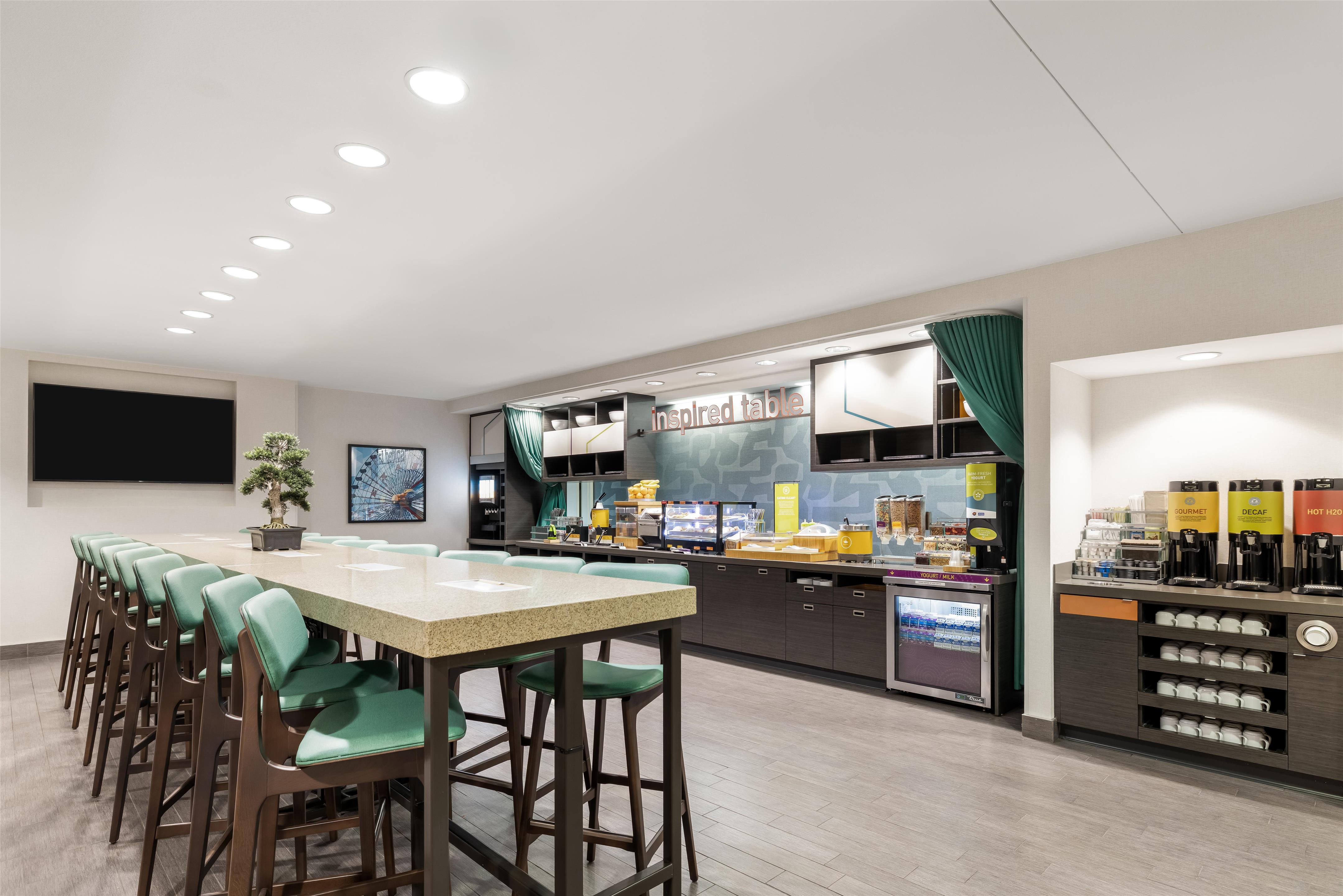 Breakfast Area | Home2 Suites by Hilton Dallas Addison
