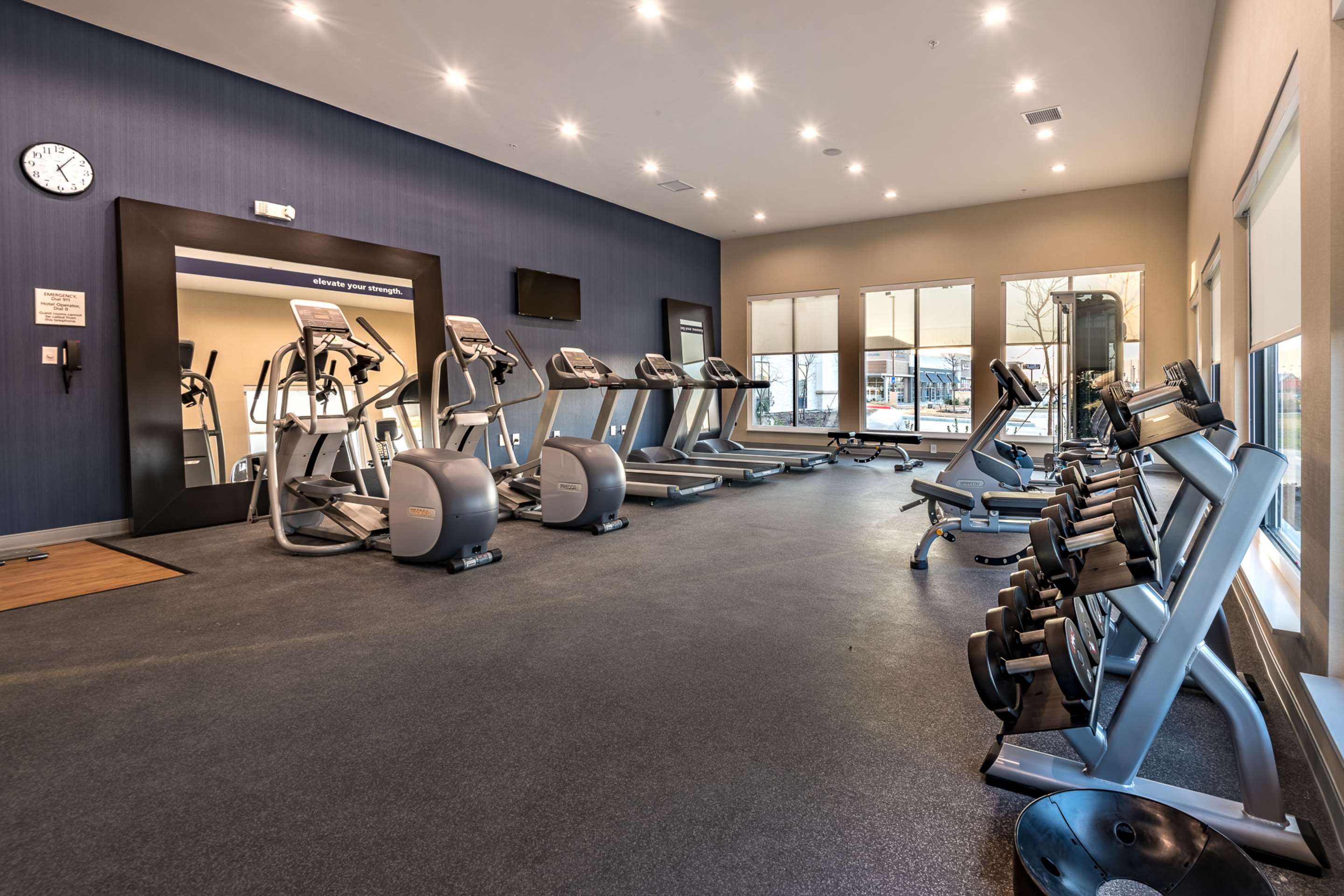 Health club fitness center gym | Hampton Inn & Suites Dallas-The Colony, TX