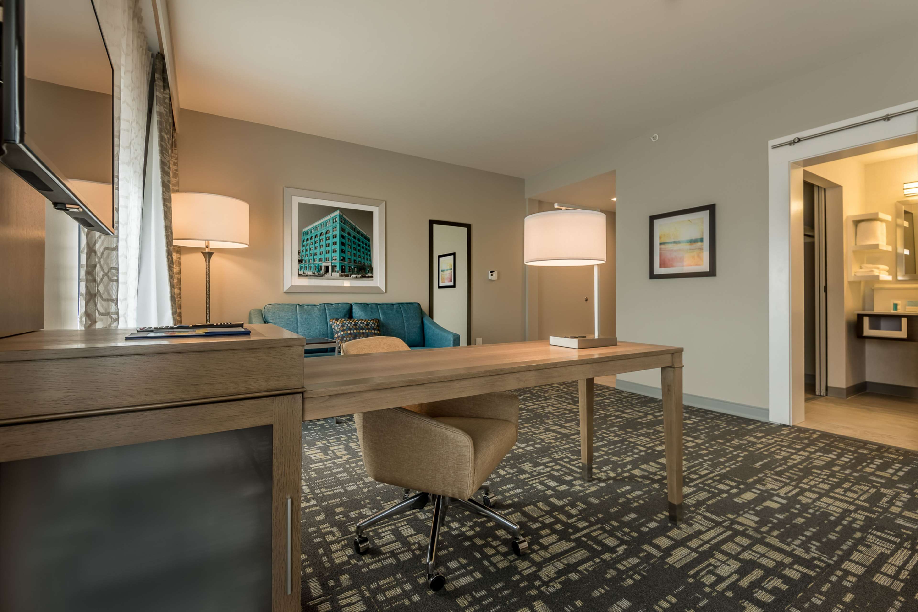 Hampton Inn & Suites The Colony Room Type - 1KN STDO MIC FRIDG WTBR NS