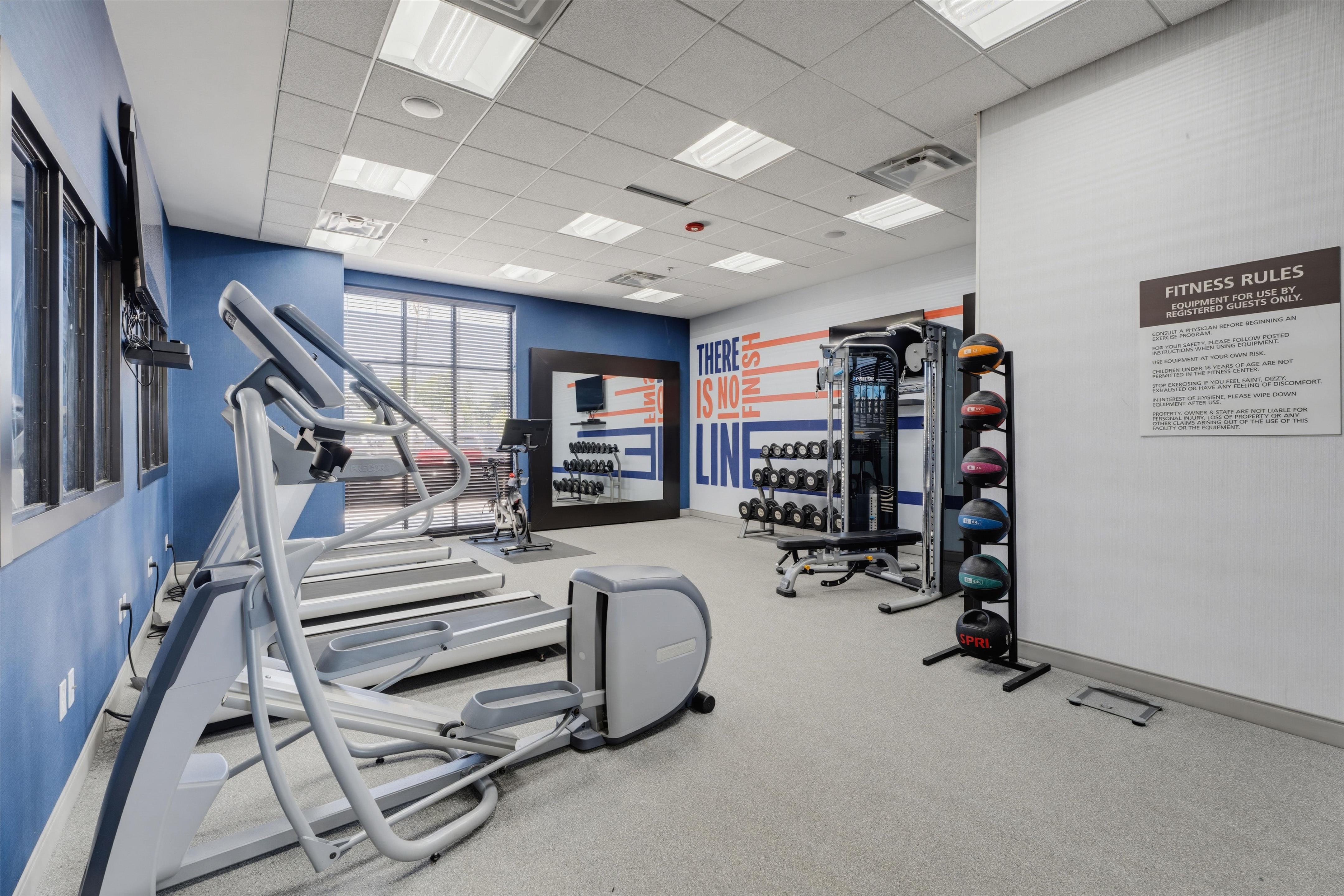 Health club fitness center gym | Hampton Inn by Hilton Detroit Dearborn