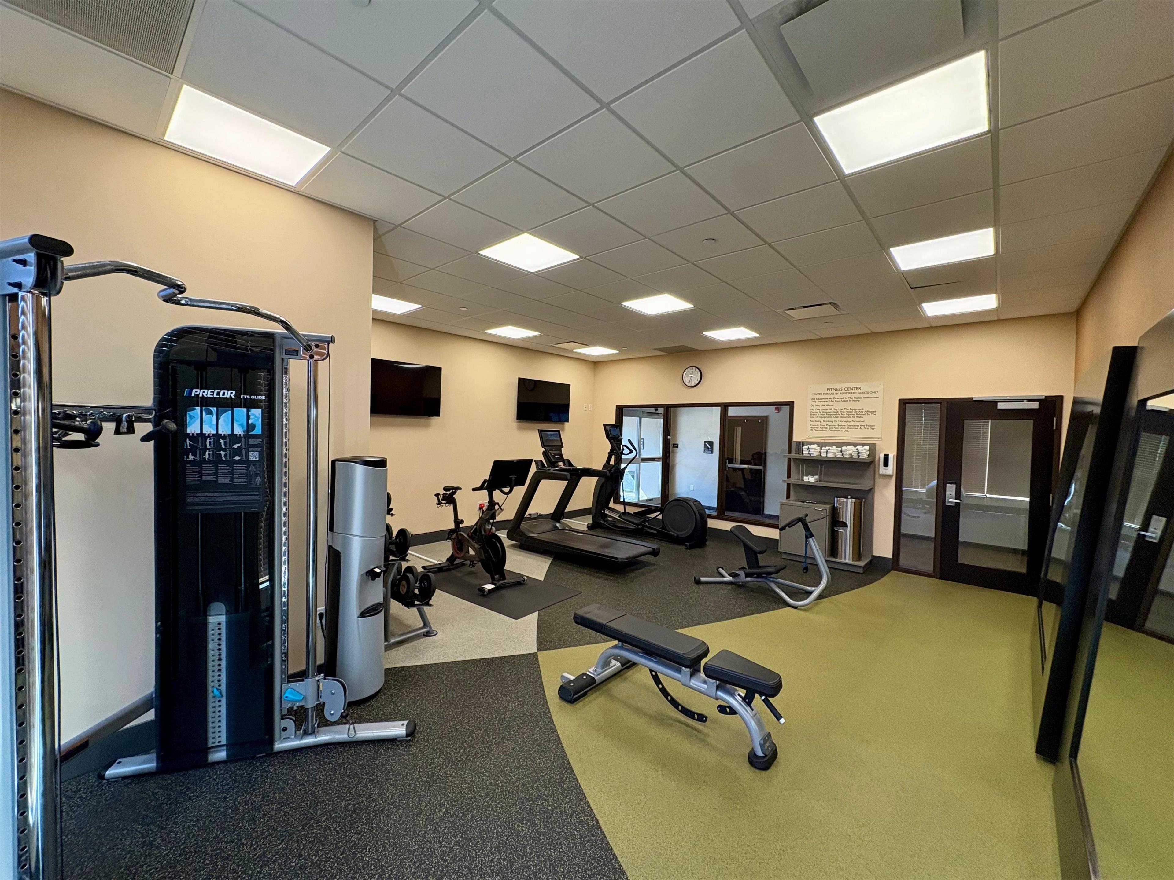 Health club fitness center gym | Hilton Garden Inn Indiana at IUP