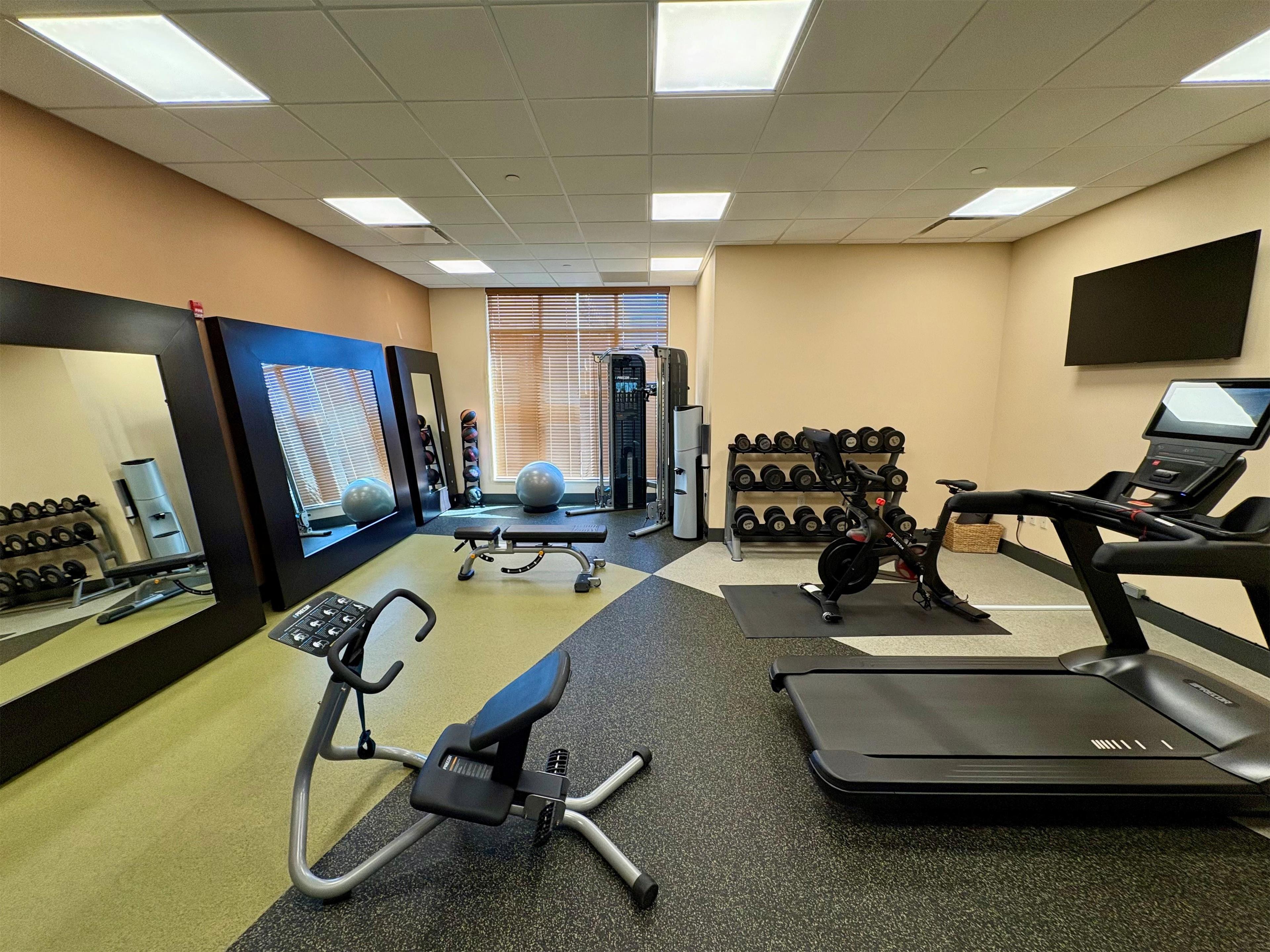 Health club fitness center gym | Hilton Garden Inn Indiana at IUP