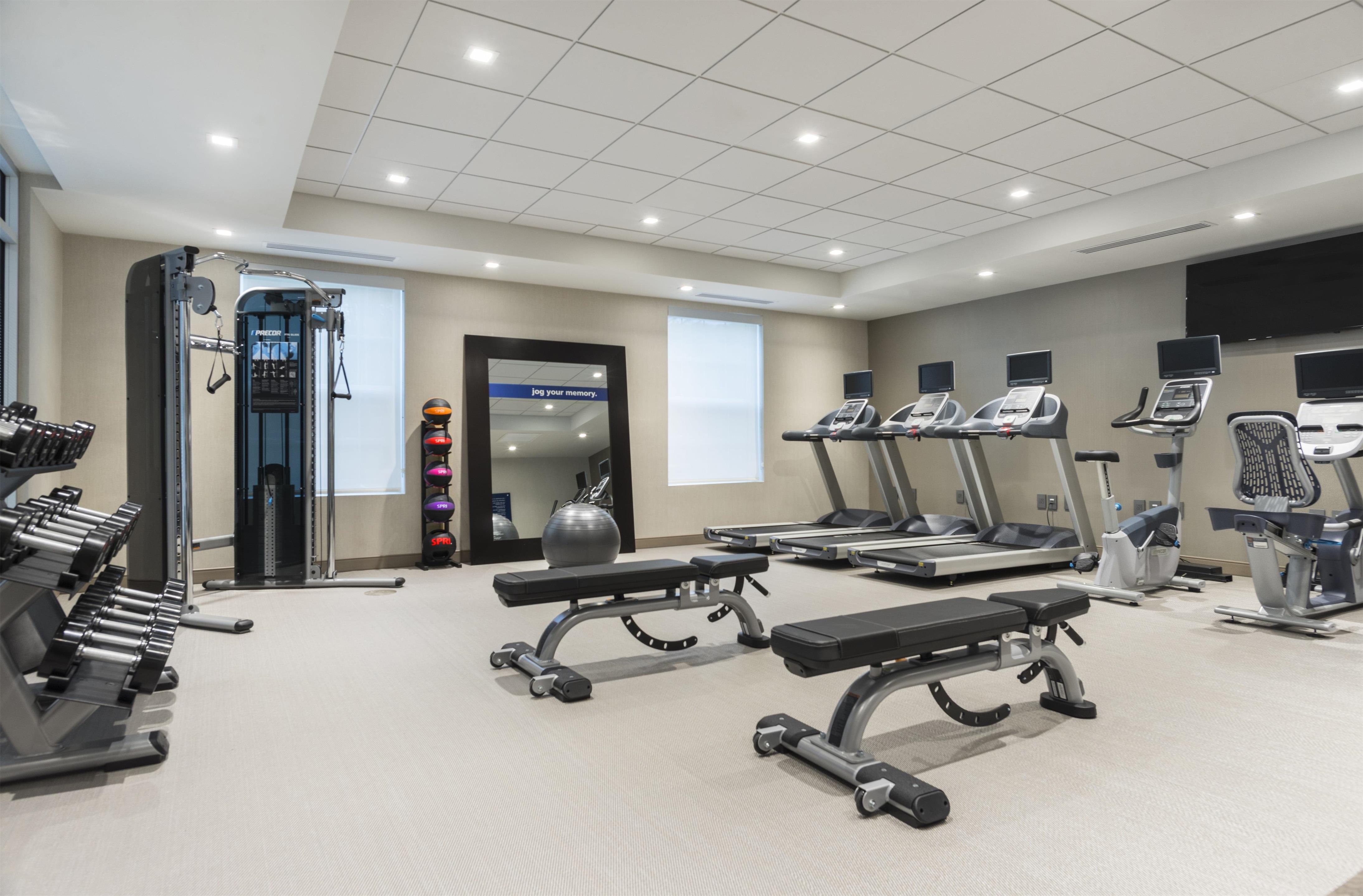Health club fitness center gym | Hampton Inn & Suites Bridgewater