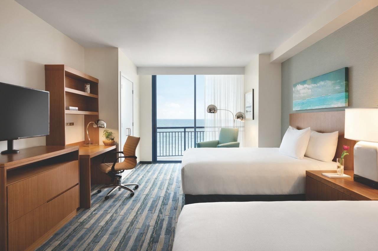 Hyatt House Virginia Beach / Oceanfront Room Type - Oceanfront One Bedroom SuiteTub AccessibleTwo Queen Beds (plus sofa bed) Hyatt House Virginia Beach / Oceanfront Room Type - Oceanfront One Bedroom SuiteTub AccessibleTwo Queen Beds (plus sofa bed)