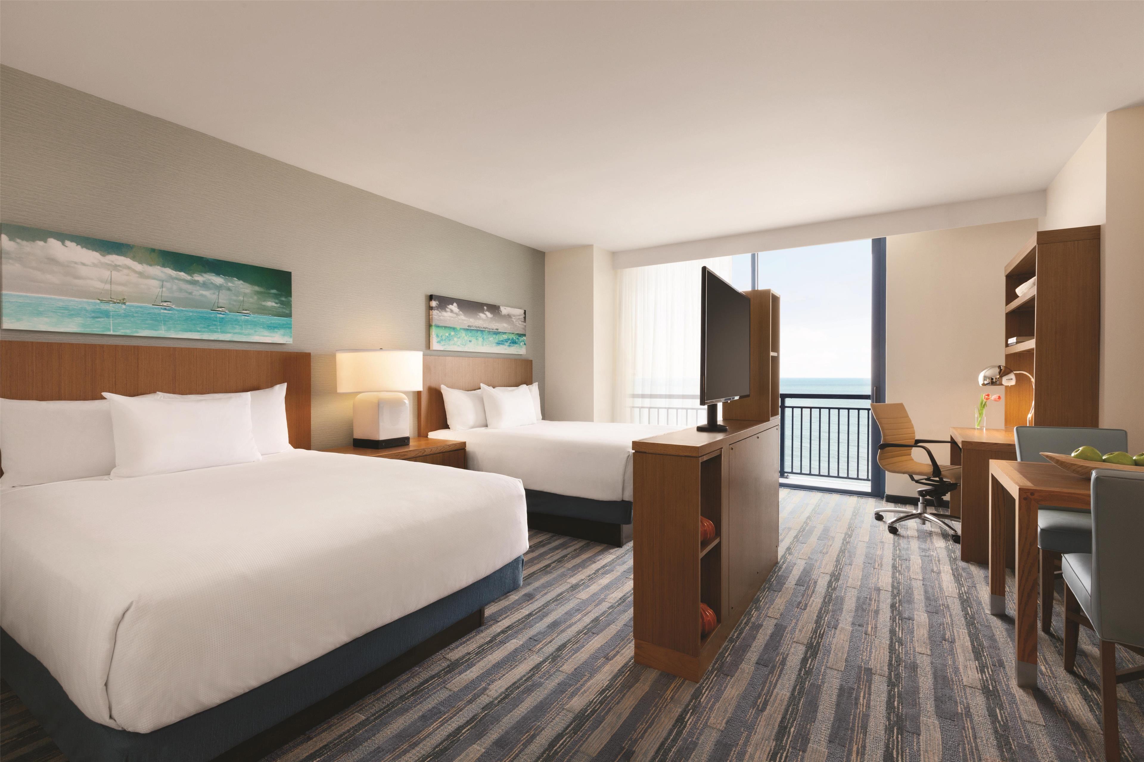 Hyatt House Virginia Beach / Oceanfront Room Type - Accessible Oceanfront Studio SuiteTub Two Queen Beds (plus sofa bed) Hyatt House Virginia Beach / Oceanfront Room Type - Accessible Oceanfront Studio SuiteTub Two Queen Beds (plus sofa bed)