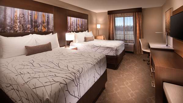 2 Queen Beds, Non-Smoking, Balcony, View, Microwave And Refrigerator