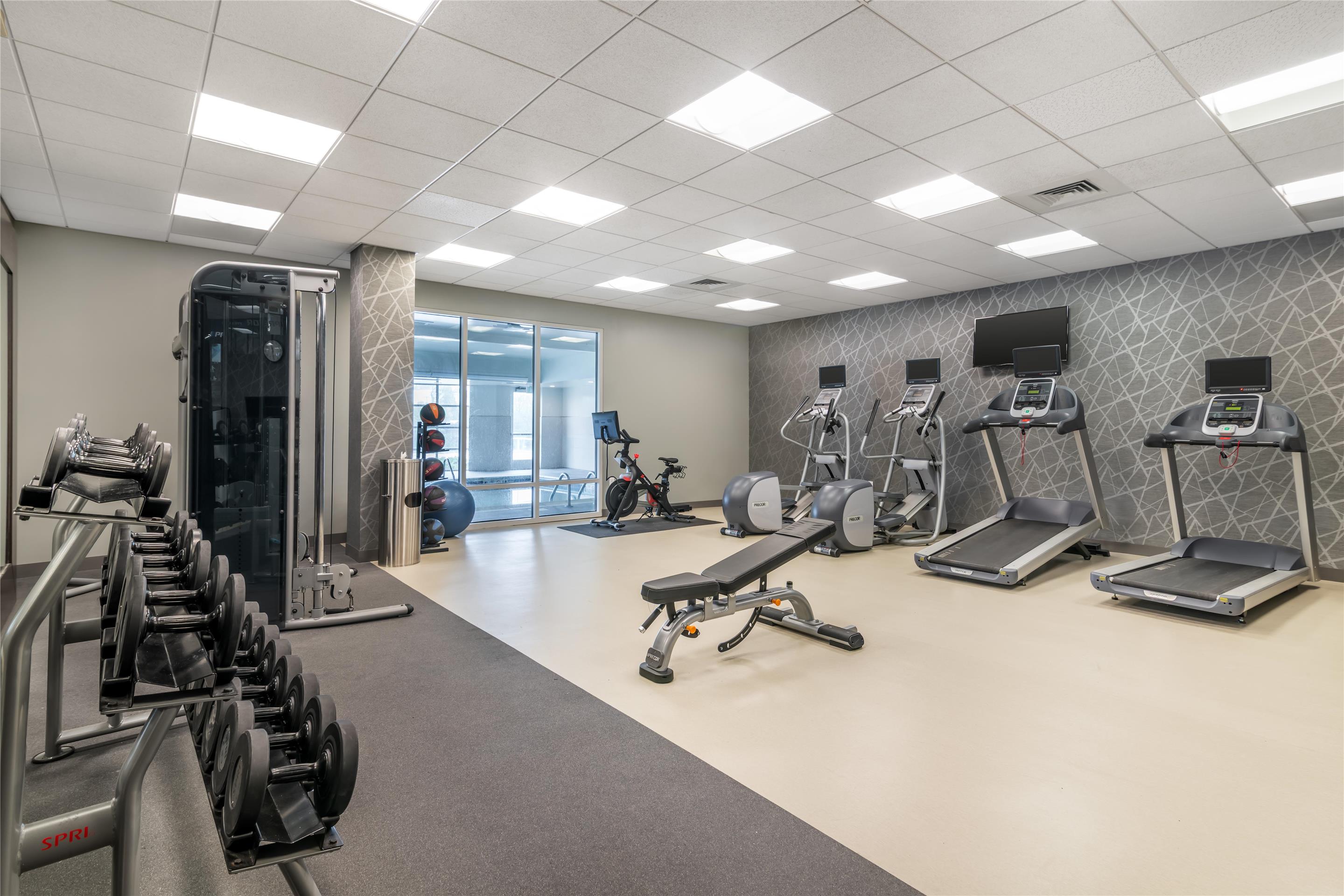 Health club fitness center gym | Homewood Suites By Hilton Schenectady
