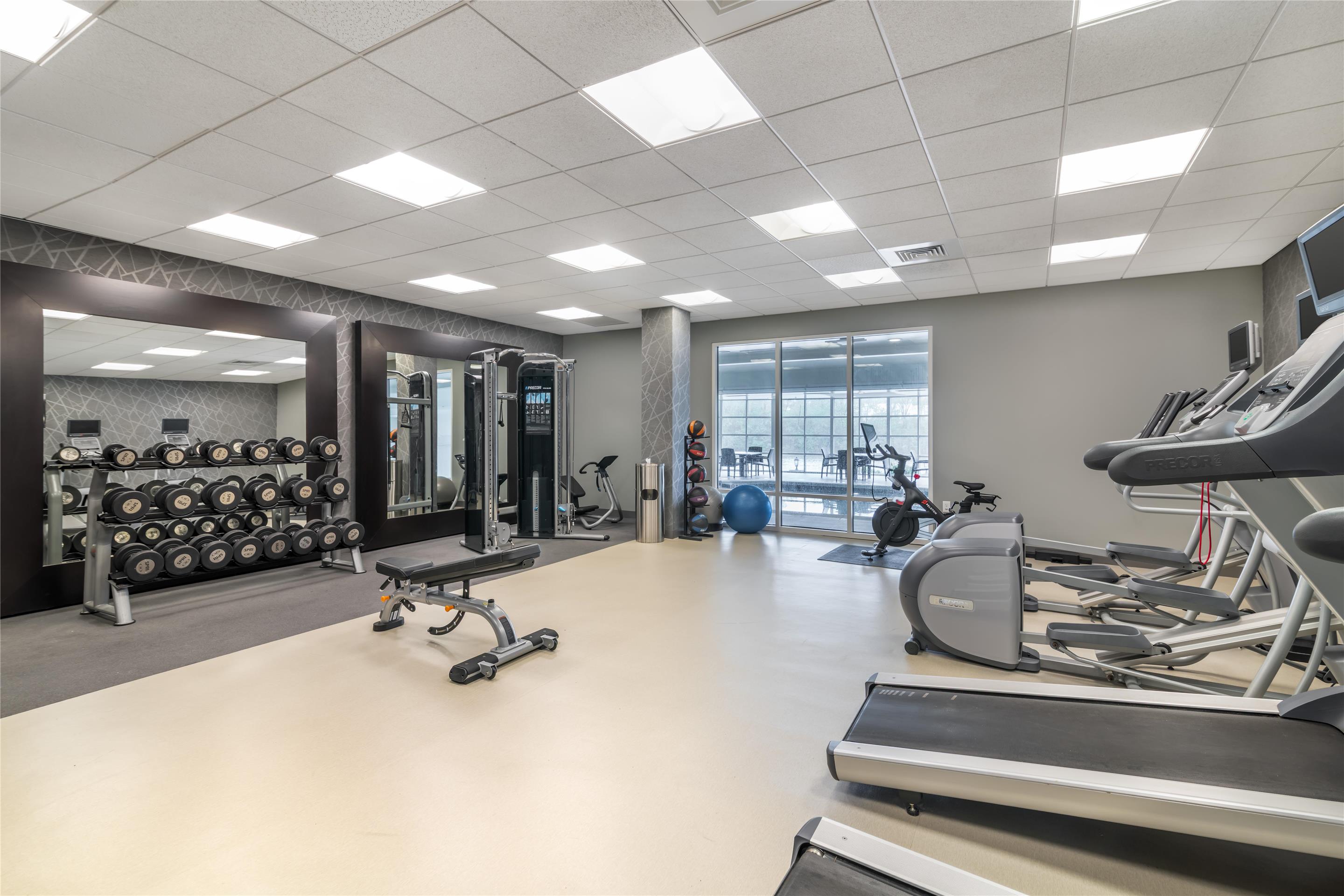 Health club fitness center gym | Homewood Suites By Hilton Schenectady