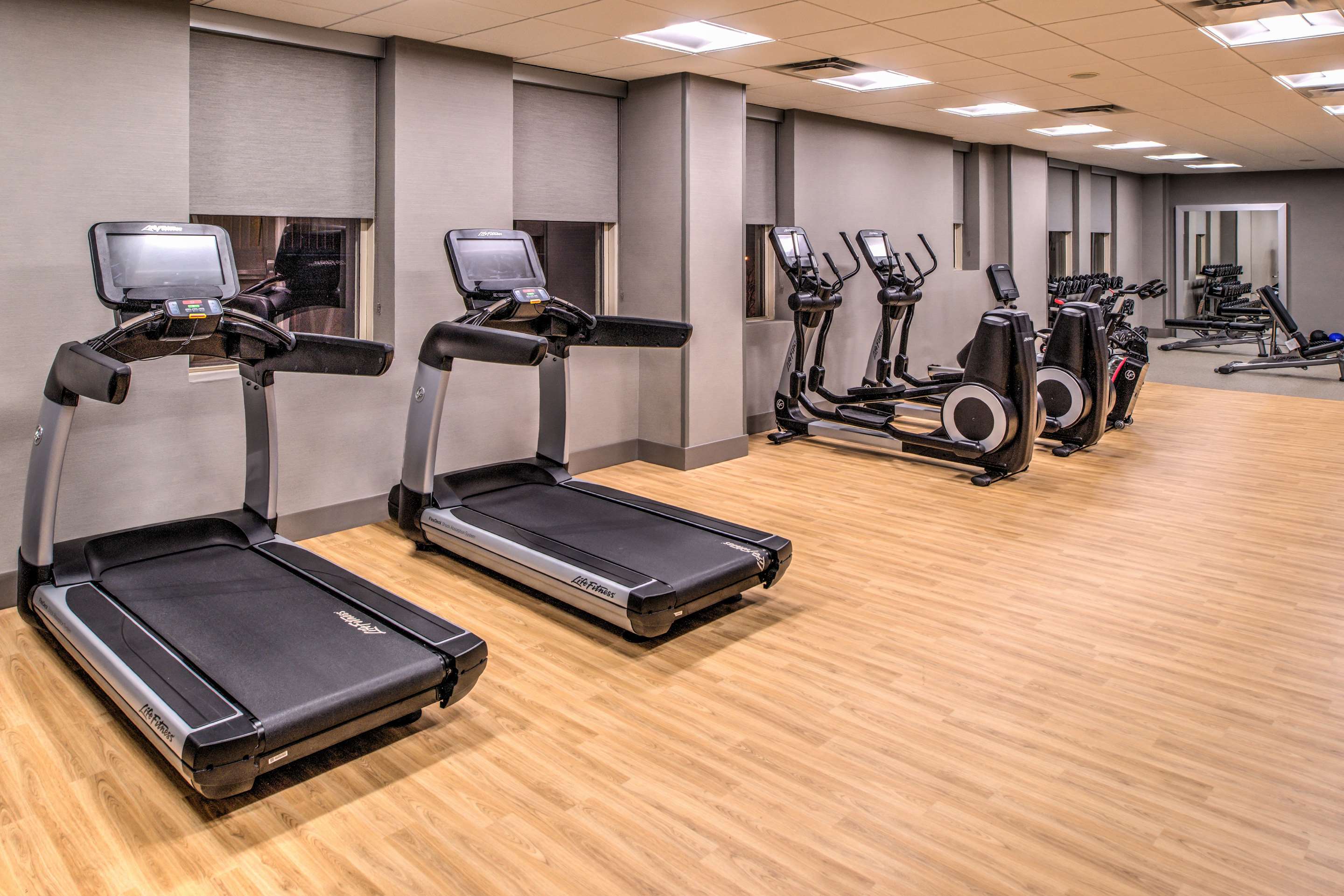 Health club fitness center gym | DoubleTree by Hilton Utica