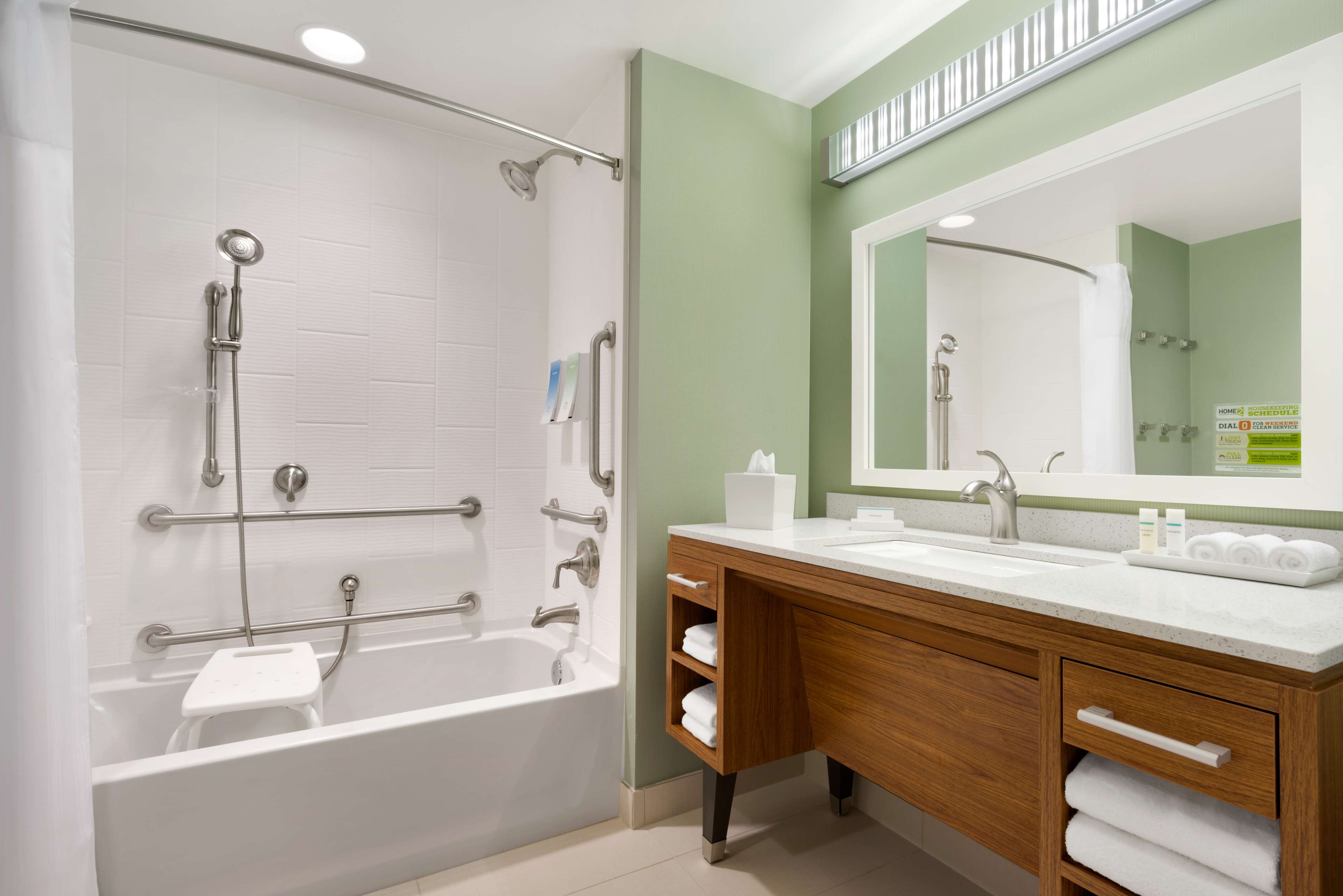 Home2 Suites by Hilton Joliet/Plainfield Room Type - 1KG MOB/HR ACC TUB STUDIO