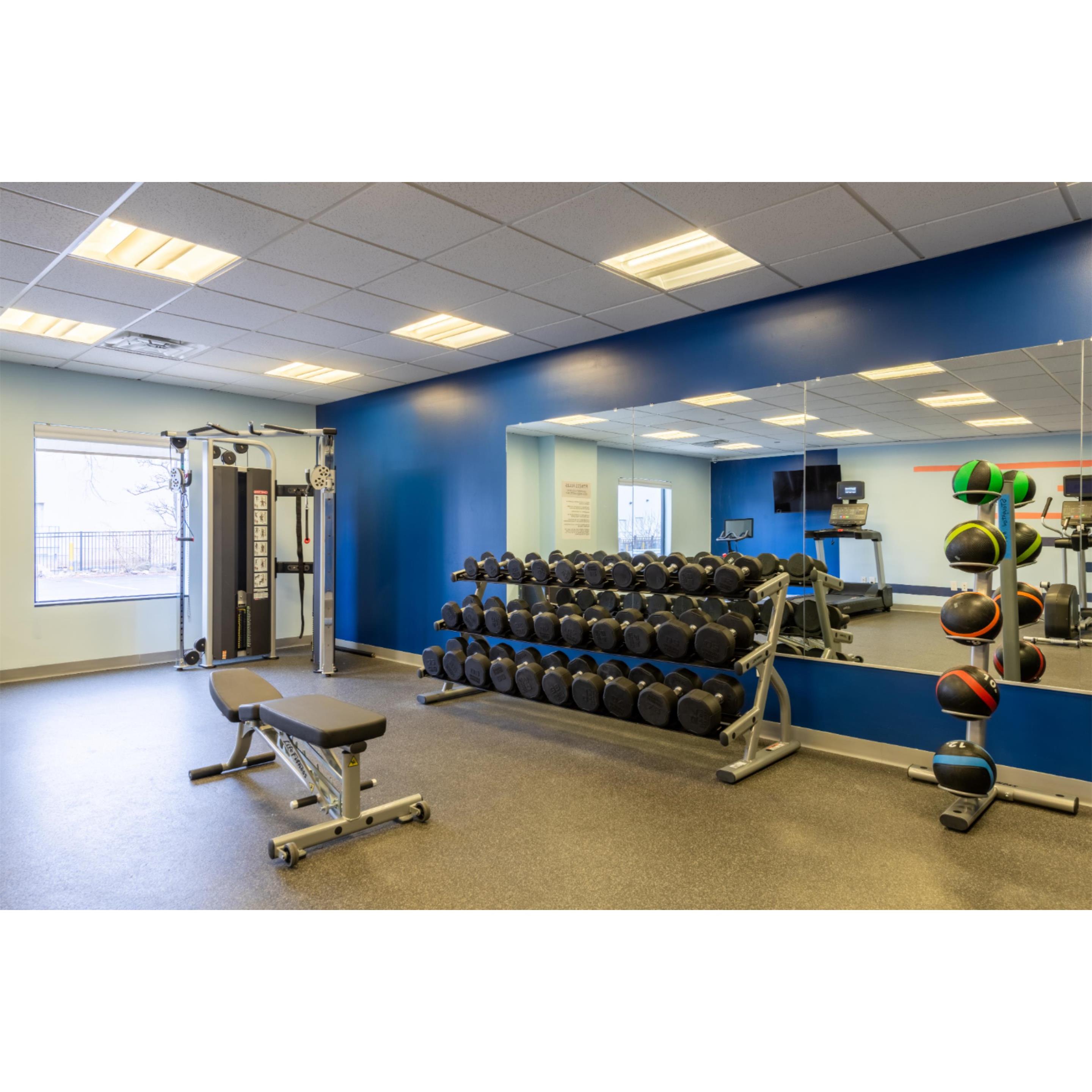 Health club fitness center gym | Hampton Inn & Suites Boston/Stoughton