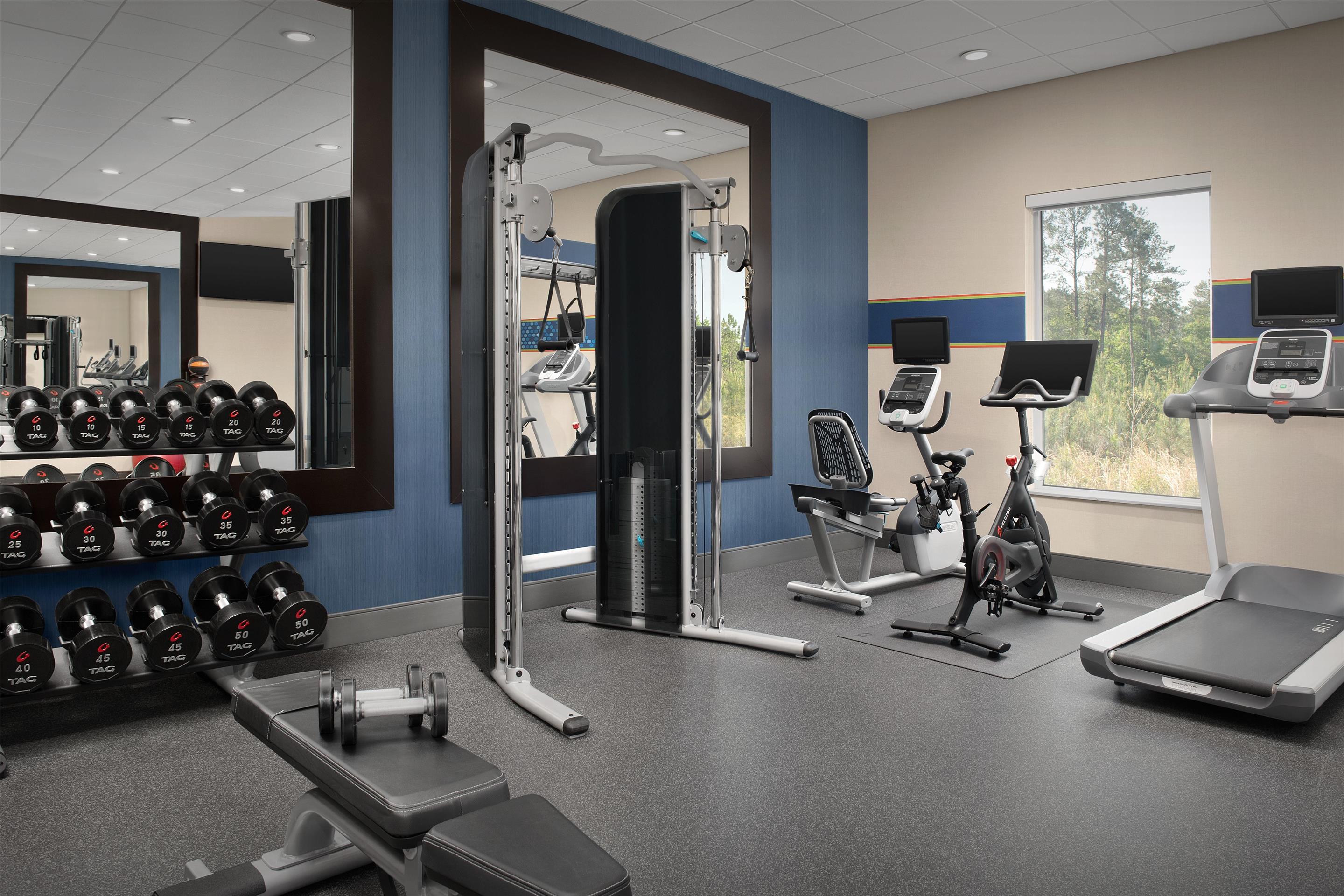 Health club fitness center gym | Hampton Inn & Suites Walterboro