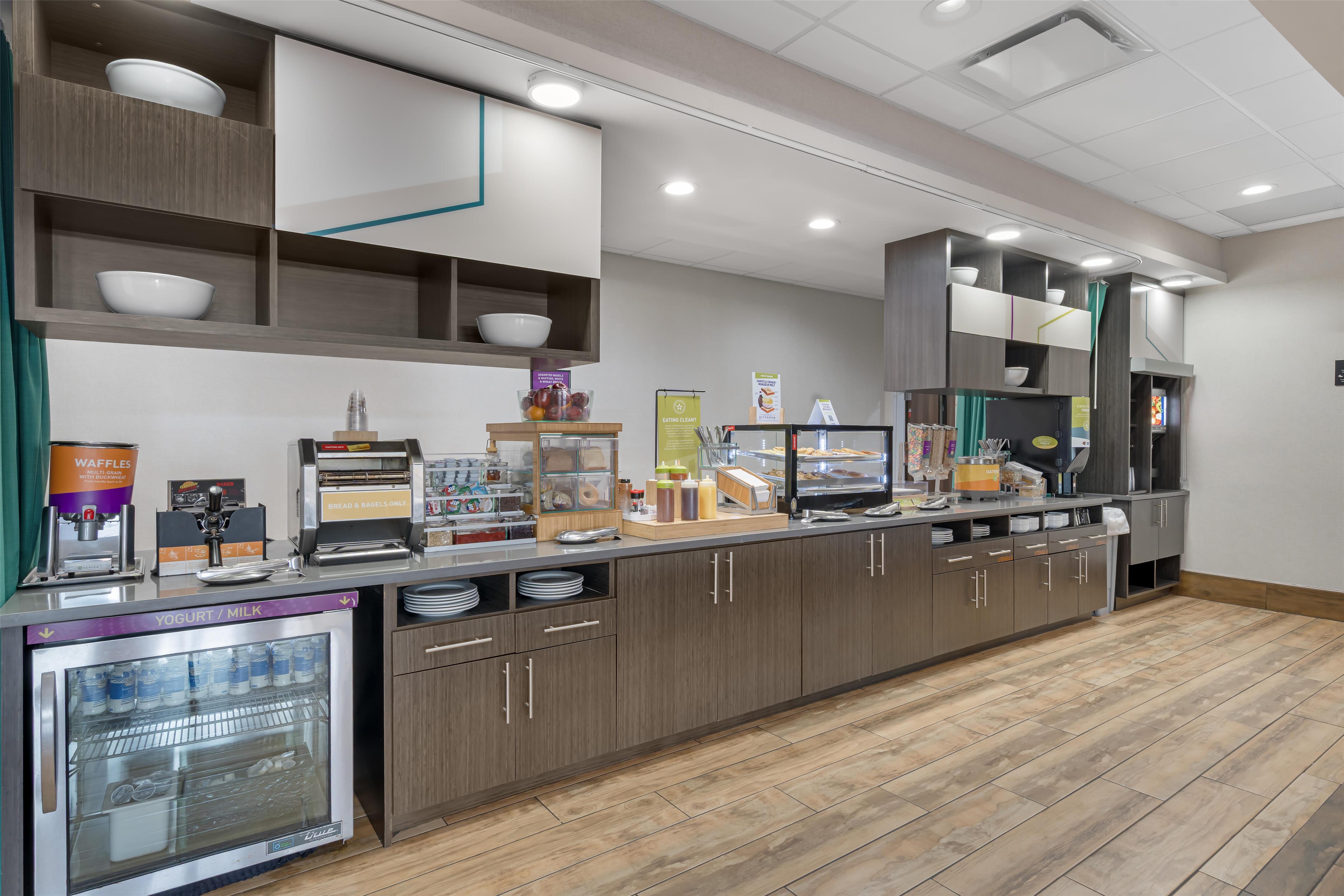 Breakfast Area | Home2 Suites by Hilton Dallas DeSoto