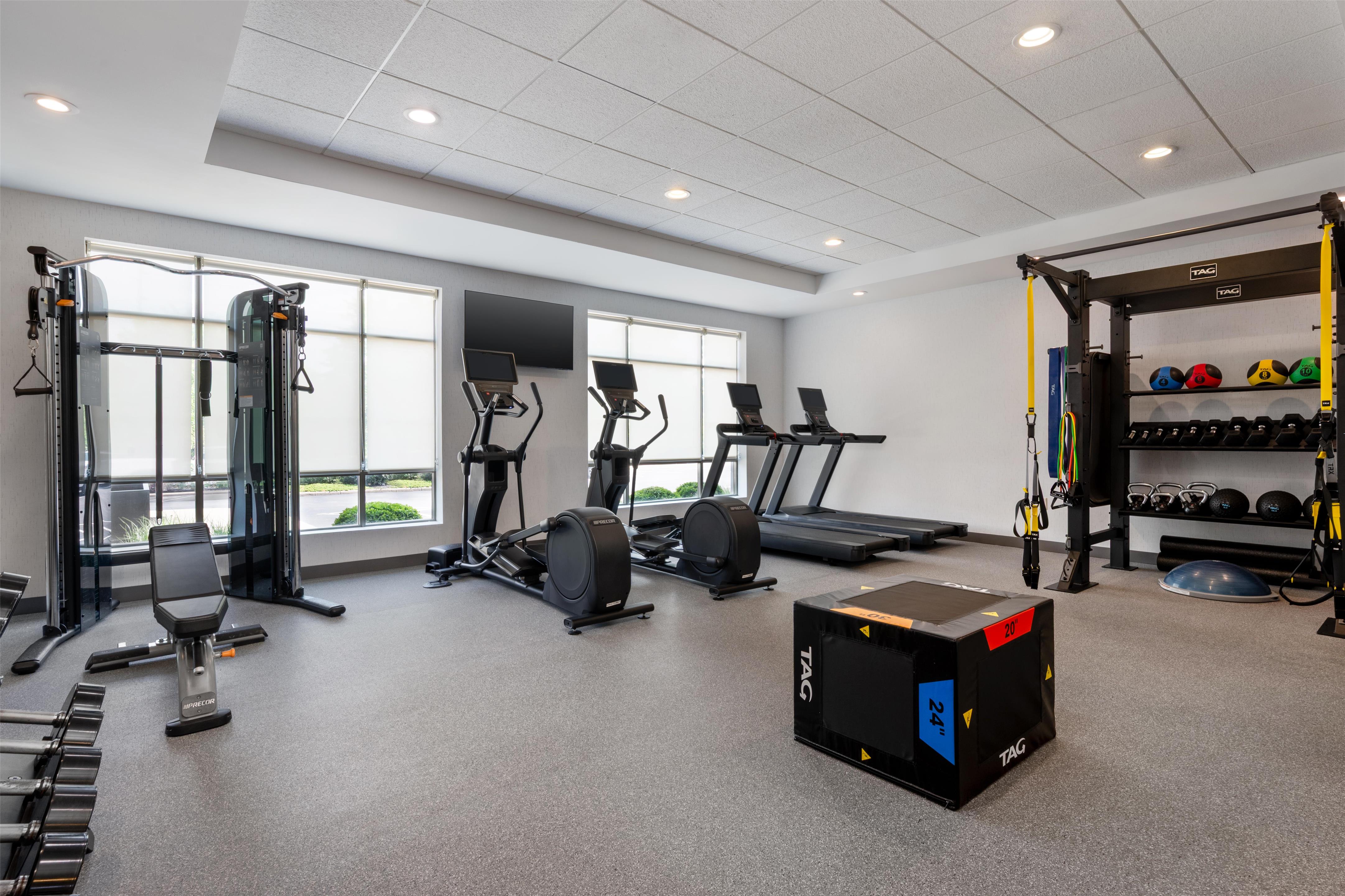 Health club fitness center gym | Home2 Suites Florence/Cincinnati Airport South, KY