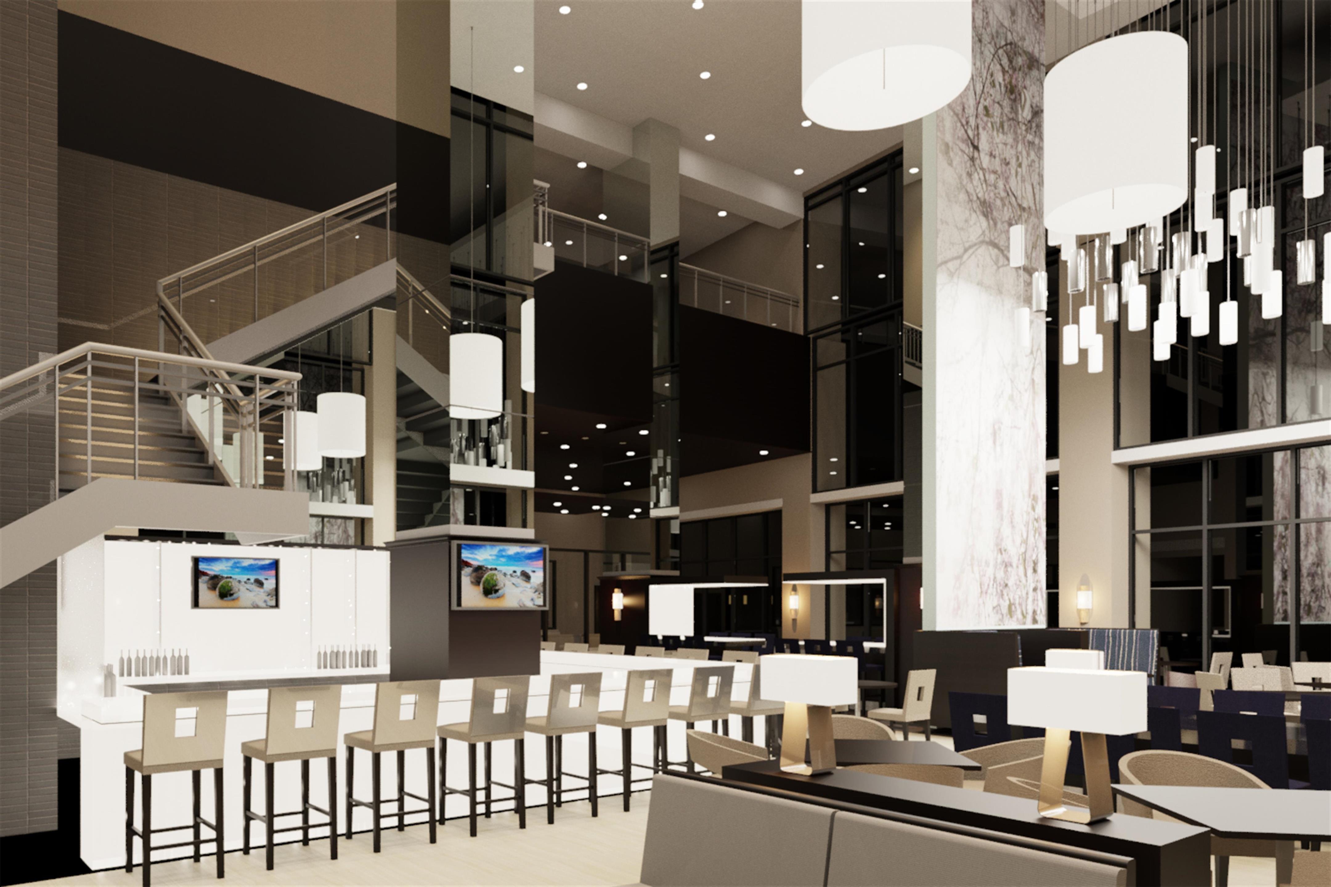 Lobby | Embassy Suites by Hilton Charlotte Uptown 