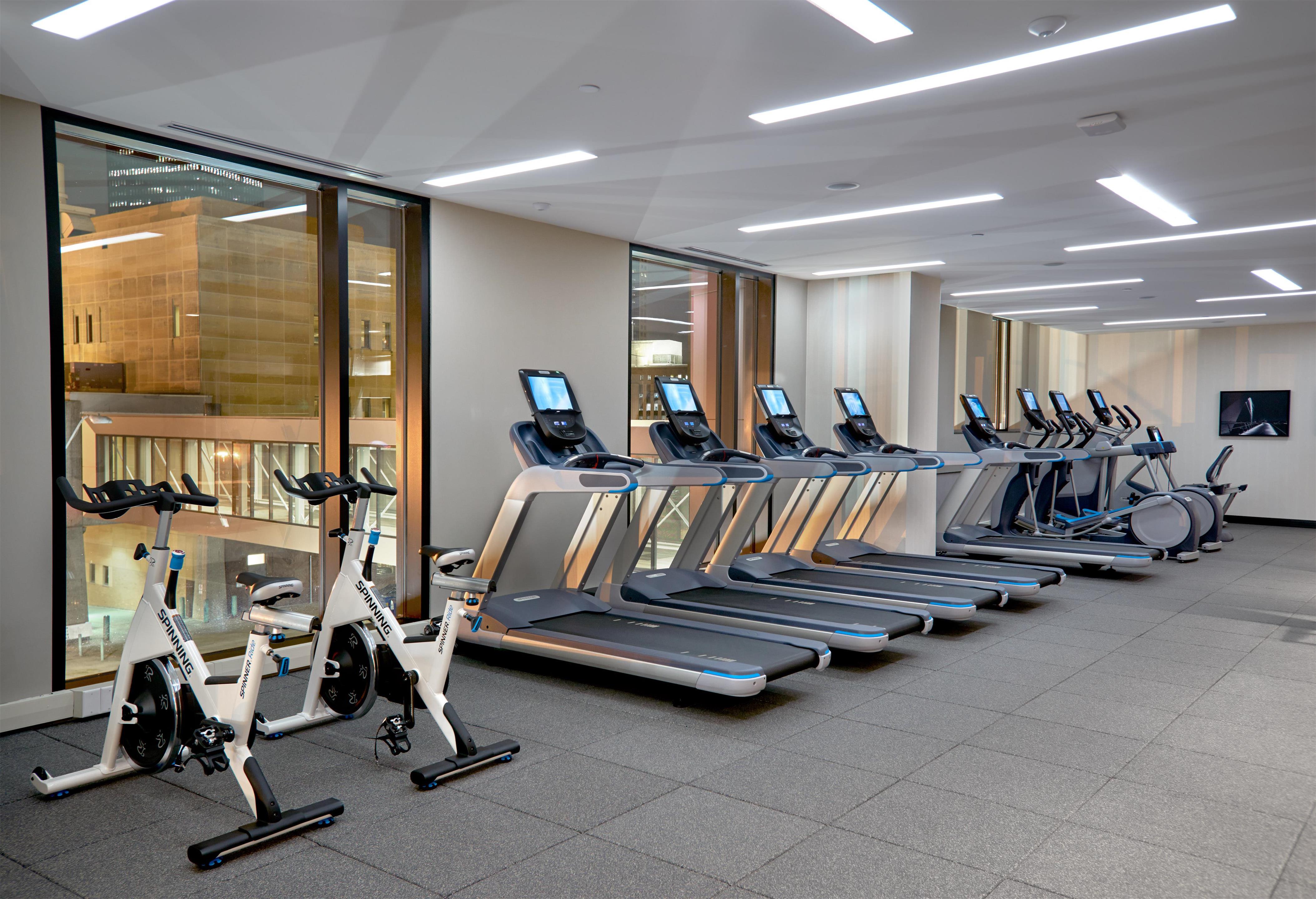 Health club fitness center gym | Hilton Des Moines Downtown