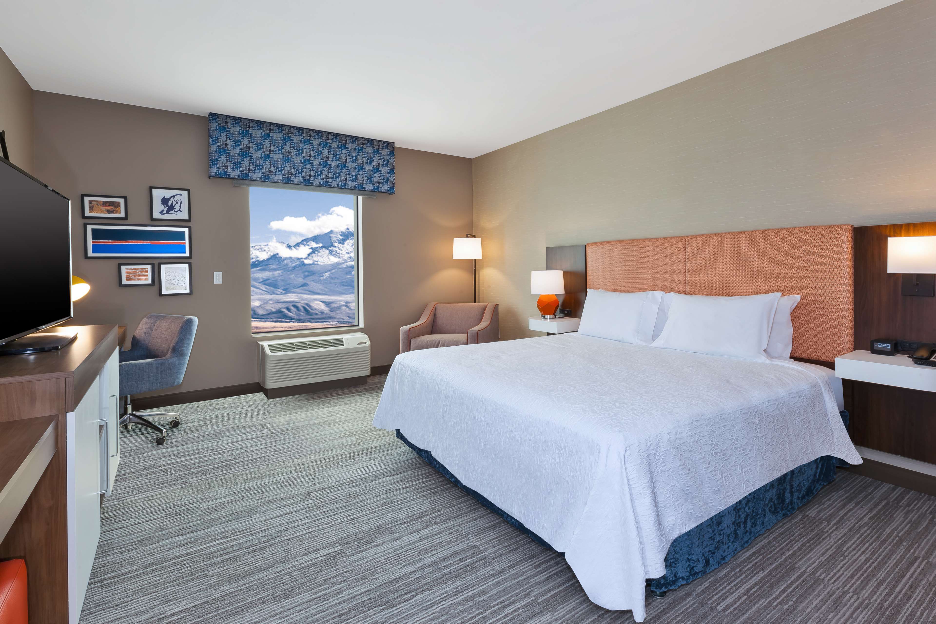 Hampton Inn & Suites Wells, NV Room Type - 1 KING WITH FRIDGE NS