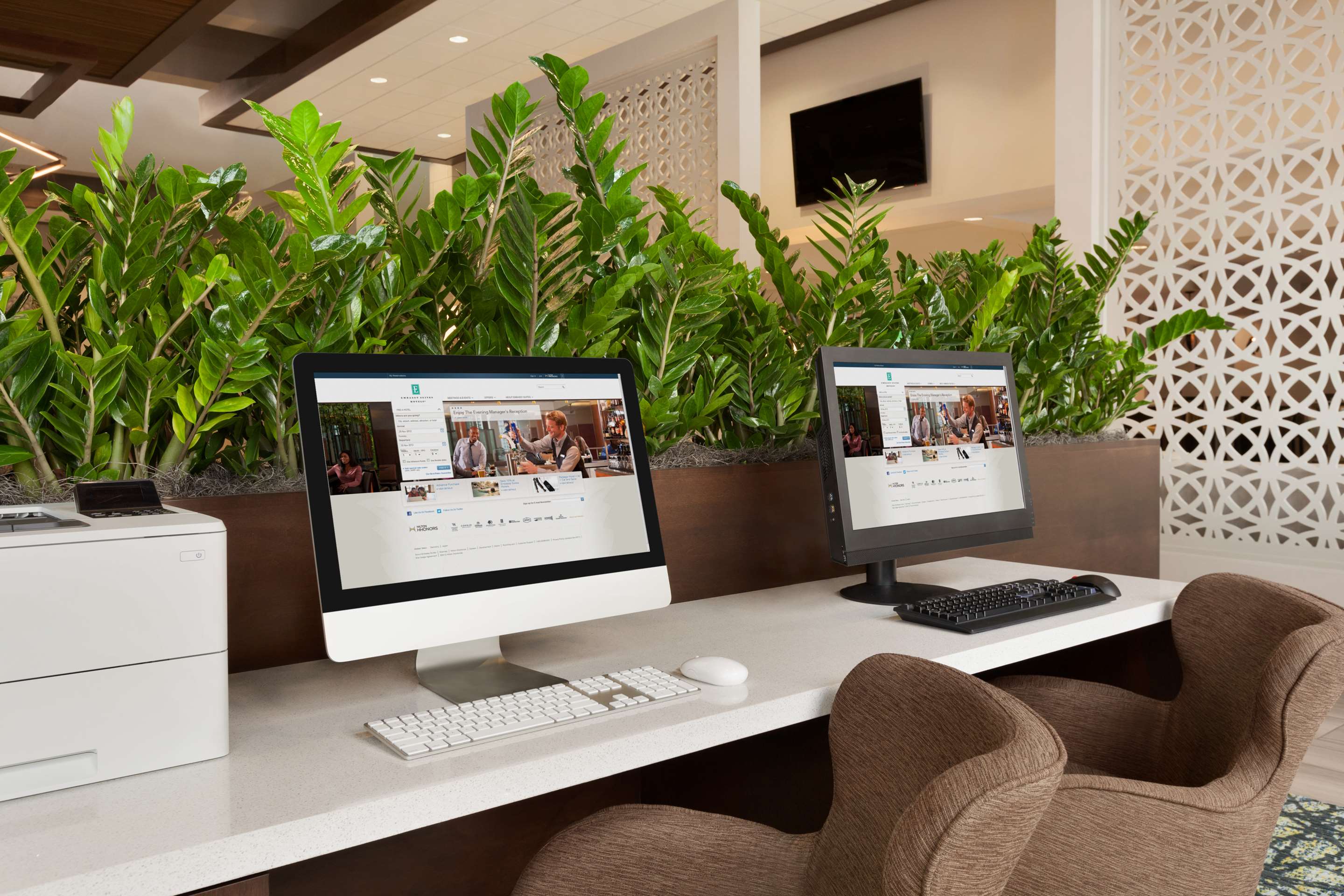 Business Center | Embassy Suites by Hilton San Antonio Brooks Hotel & Spa