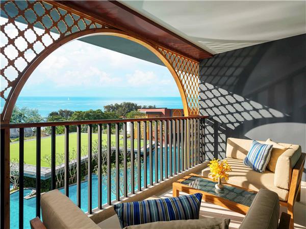 Premier Family Room, Sea View, 1 King Bed and 1 Queen Bed, Balcony