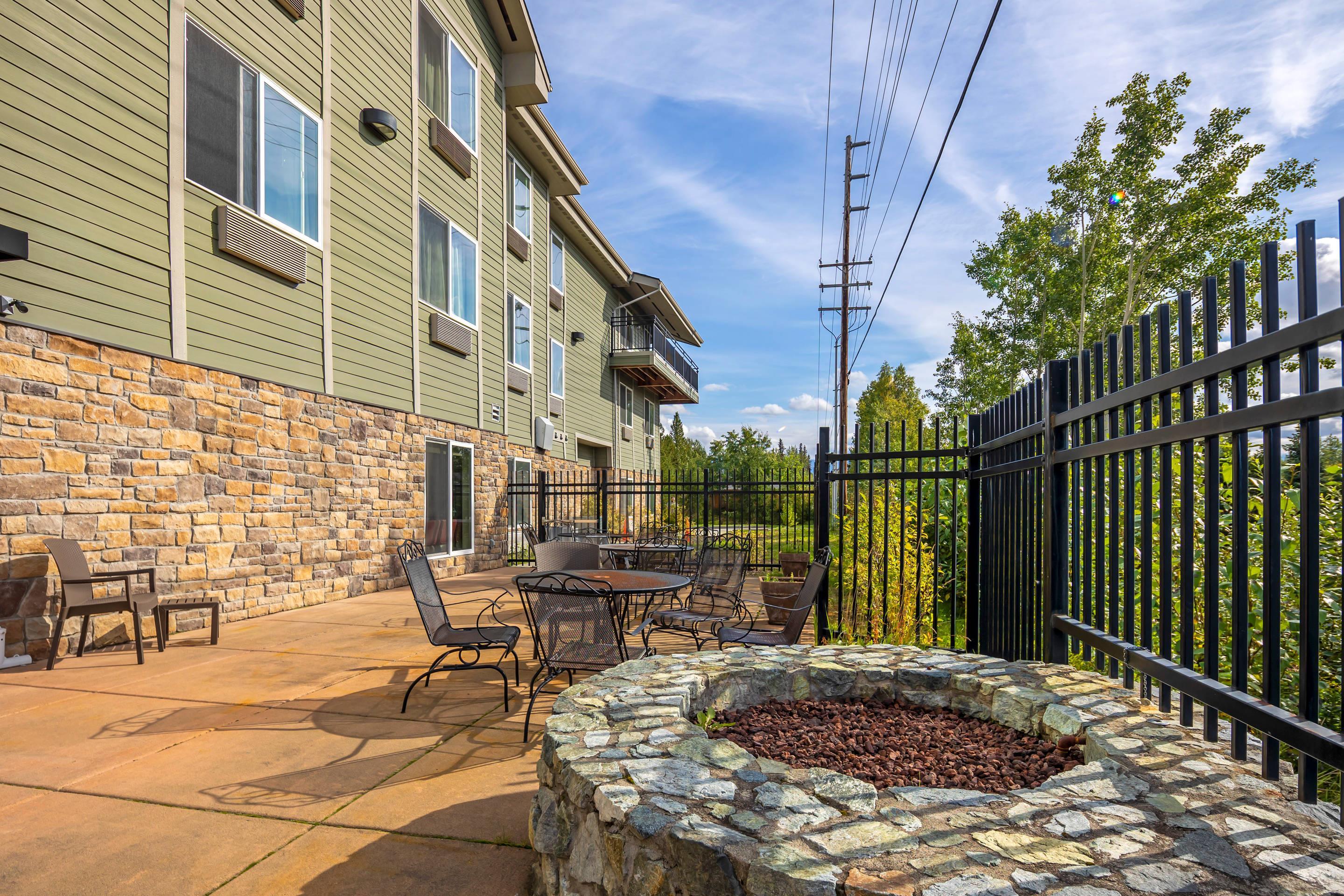 Patio | Comfort Suites Anchorage International Airport