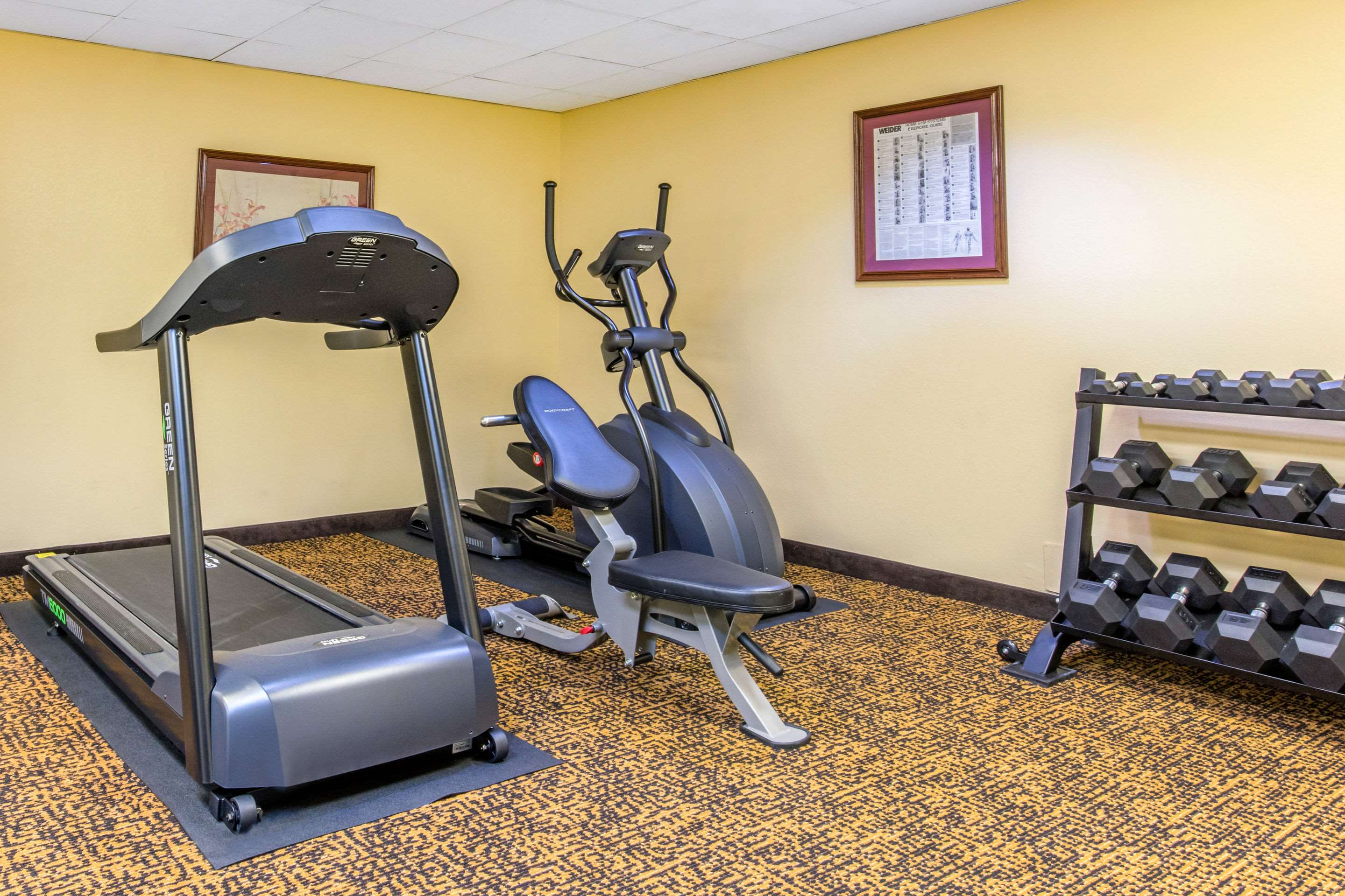 Fitness center | Quality Inn & Suites Montgomery East Carmichael Rd