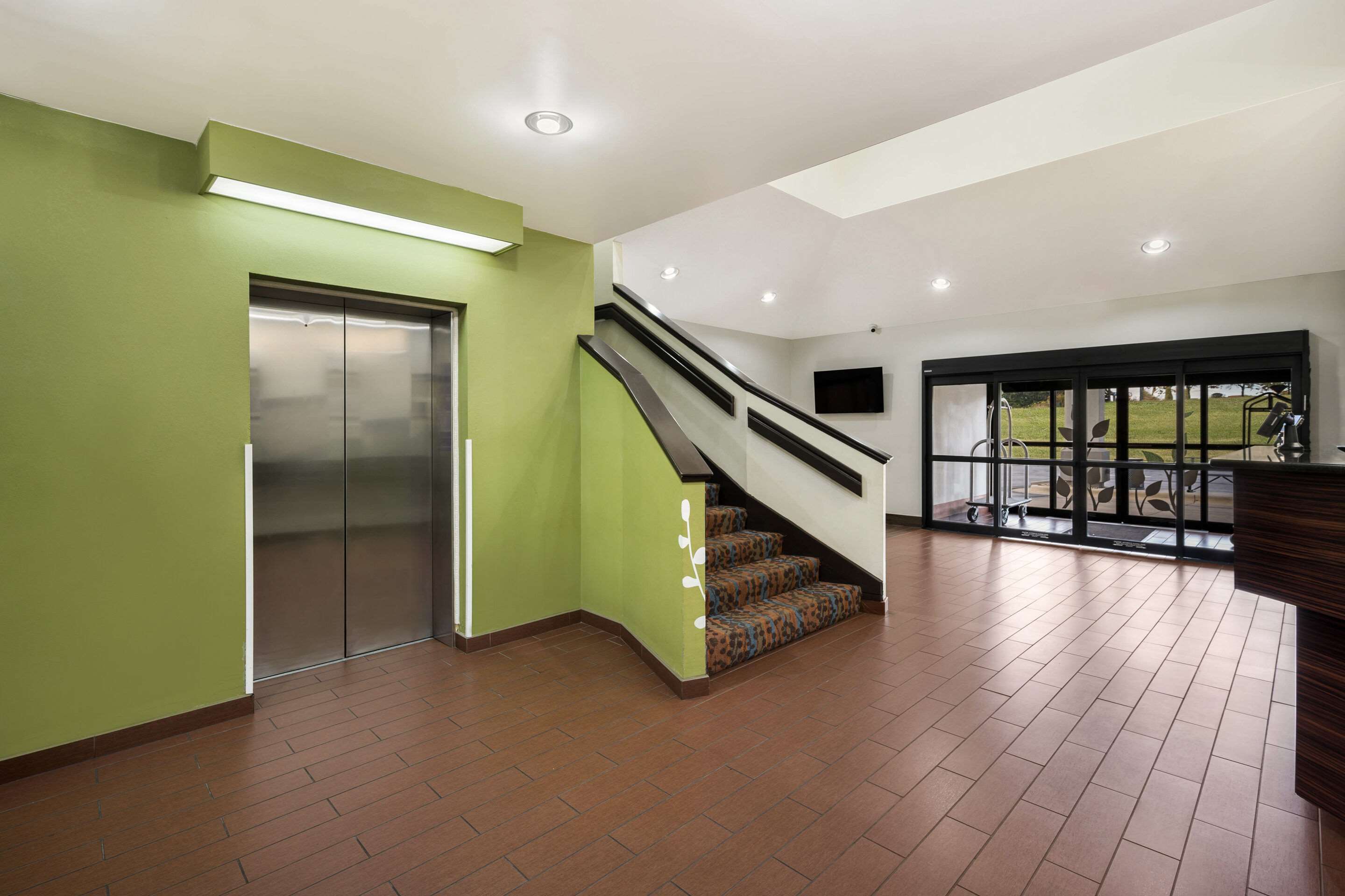 Spacious lobby