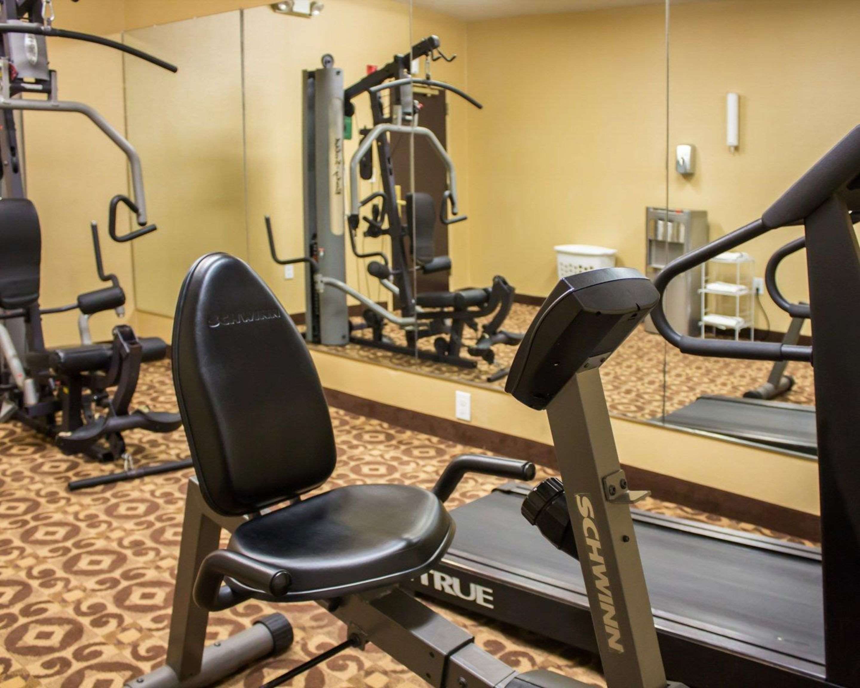 Fitness center with cardio equipment and weights | Comfort Inn & Suites Trussville I-59 exit 141