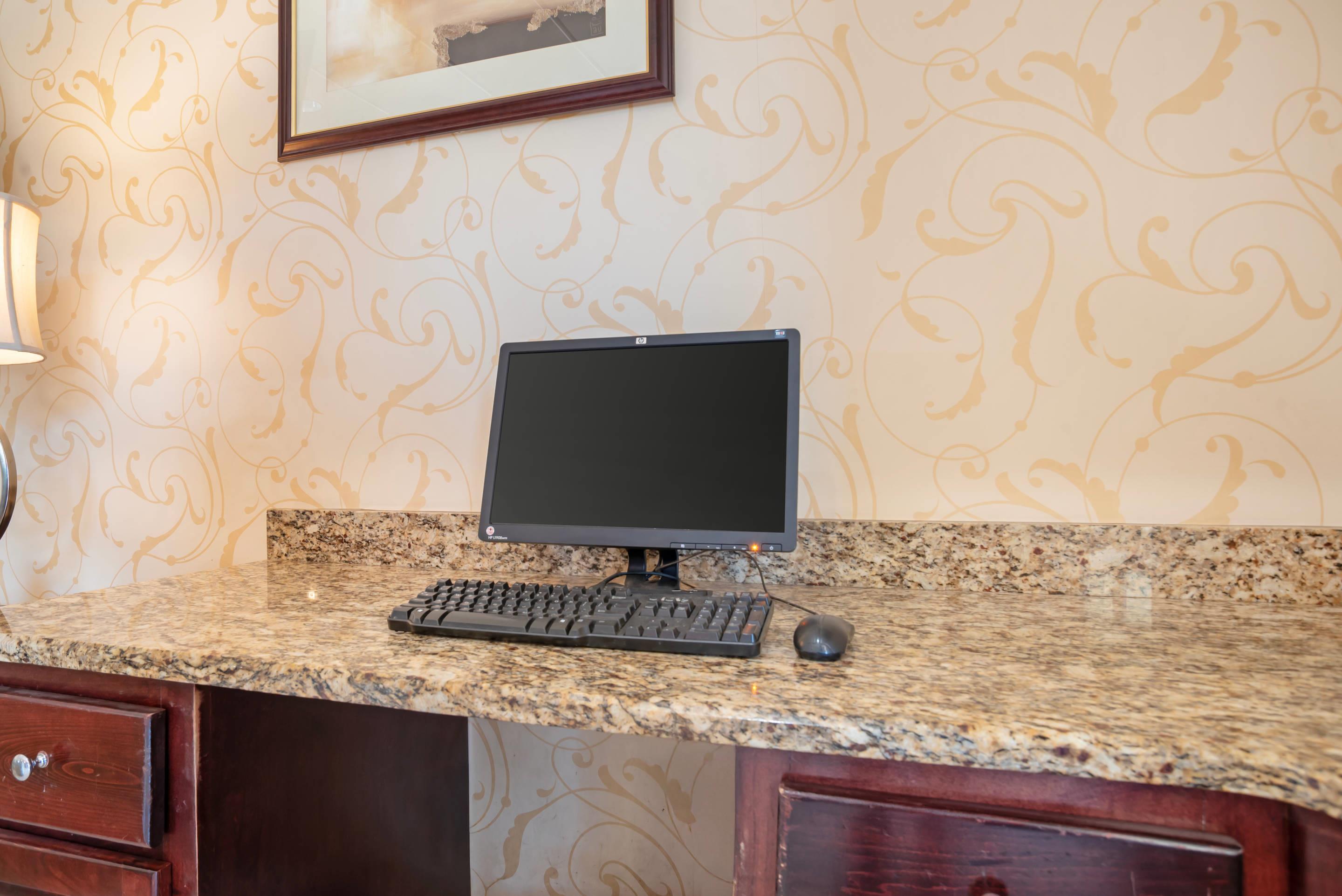 Computer in the lobby
