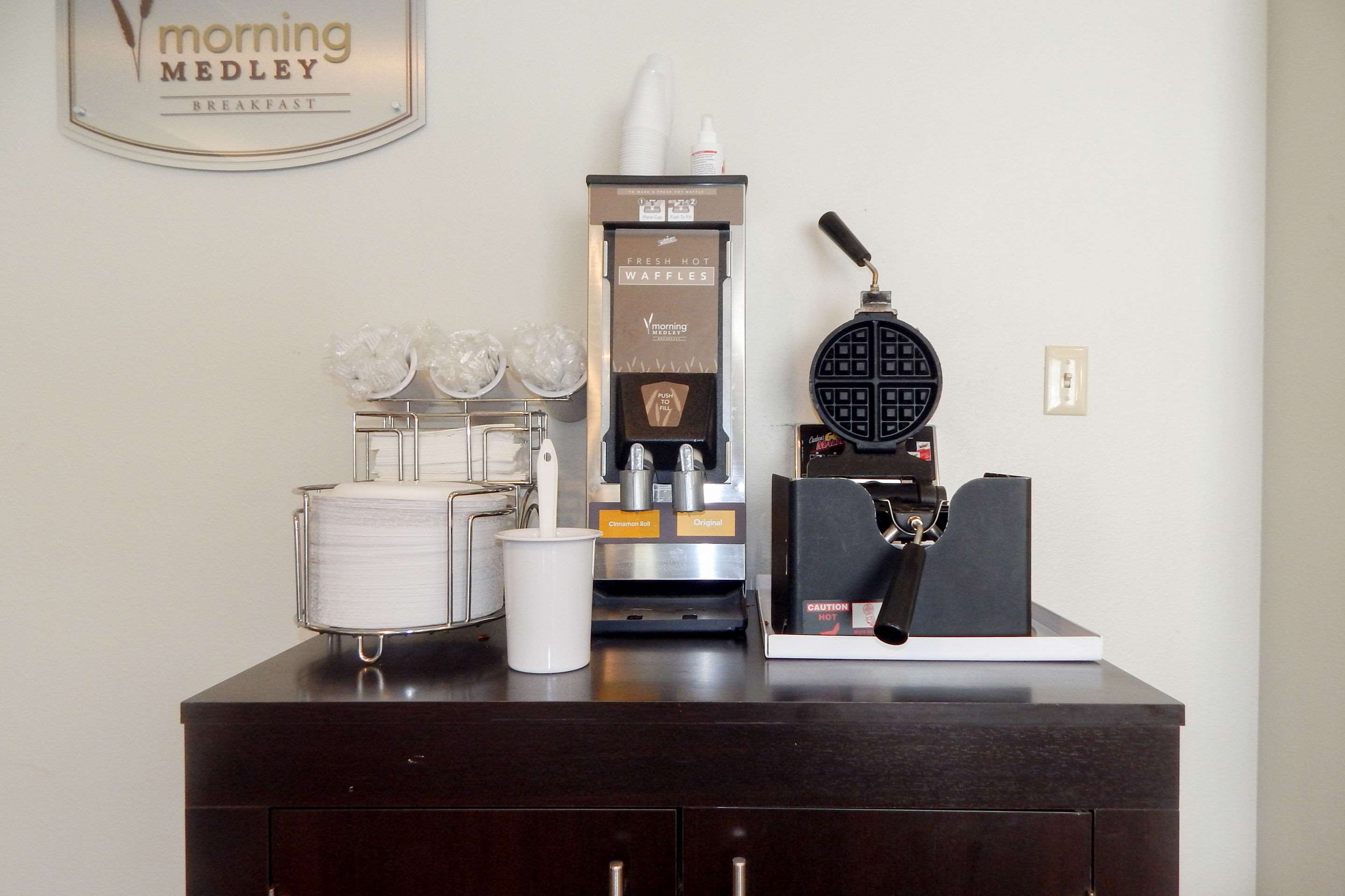 Fresh waffle station
